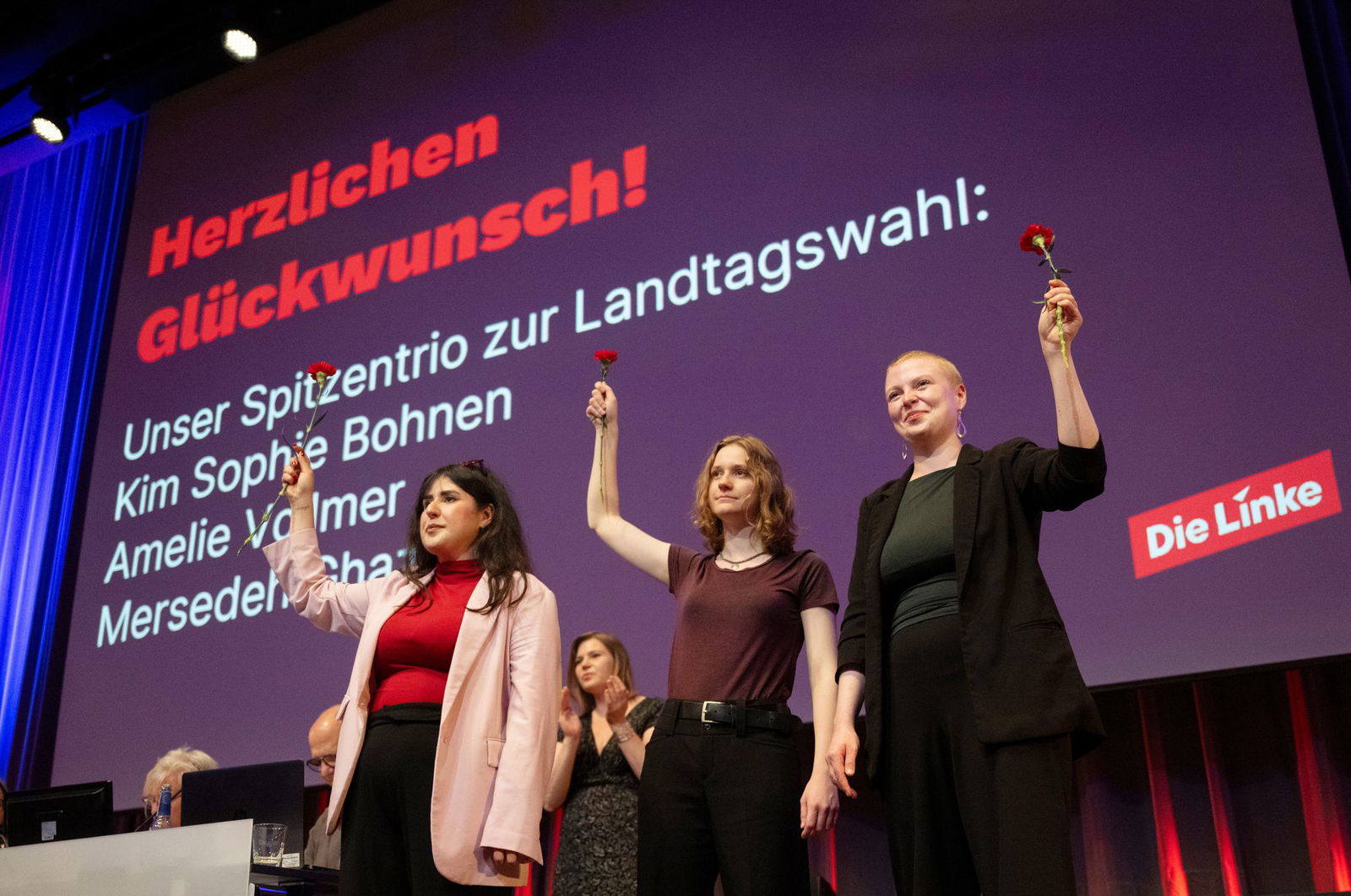 Die Linke will im März 2026 in den Landtag einziehen.