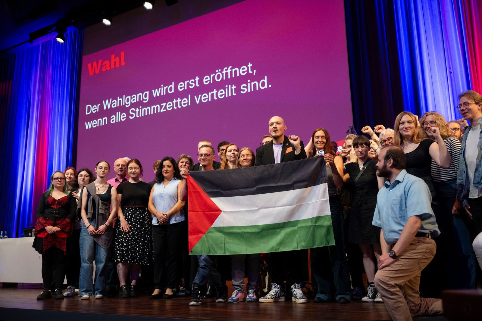 Auch der Gaza-Krieg war ein Thema bei der Linken-Wahlversammlung. 