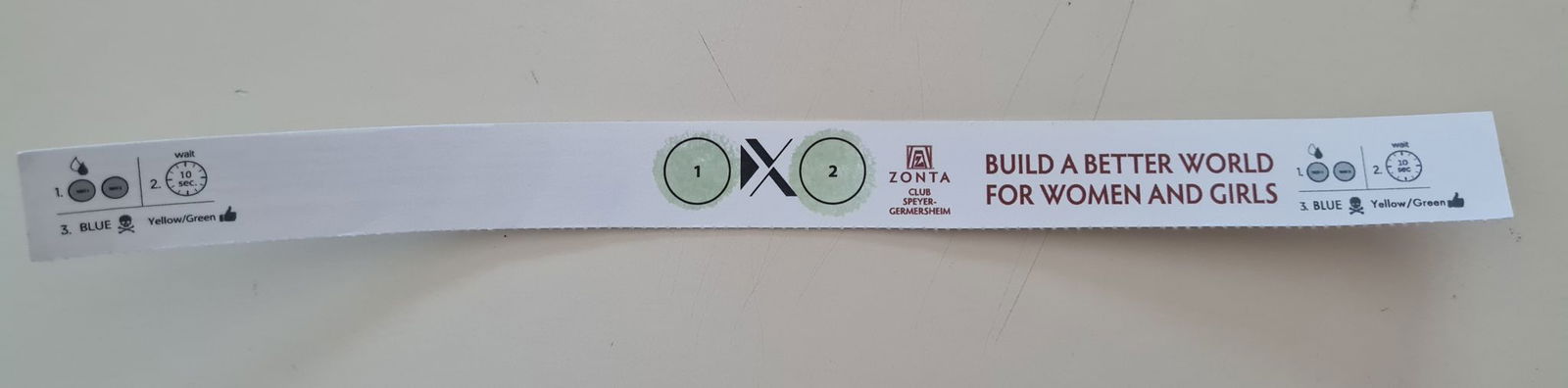  Papierbänder ermöglichen, Getränke auf K.o.-Tropfen zu testen.