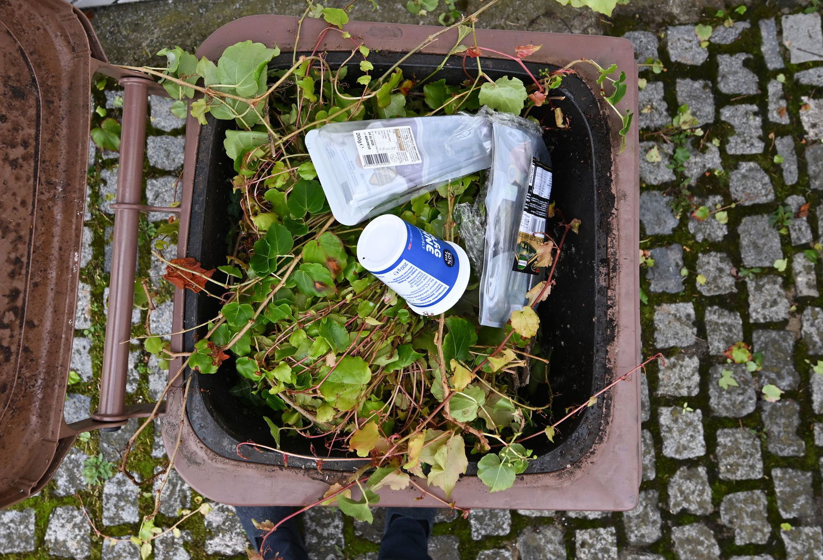 Plastik in der Biotonne. Jetzt wird verschärft kontrolliert. 