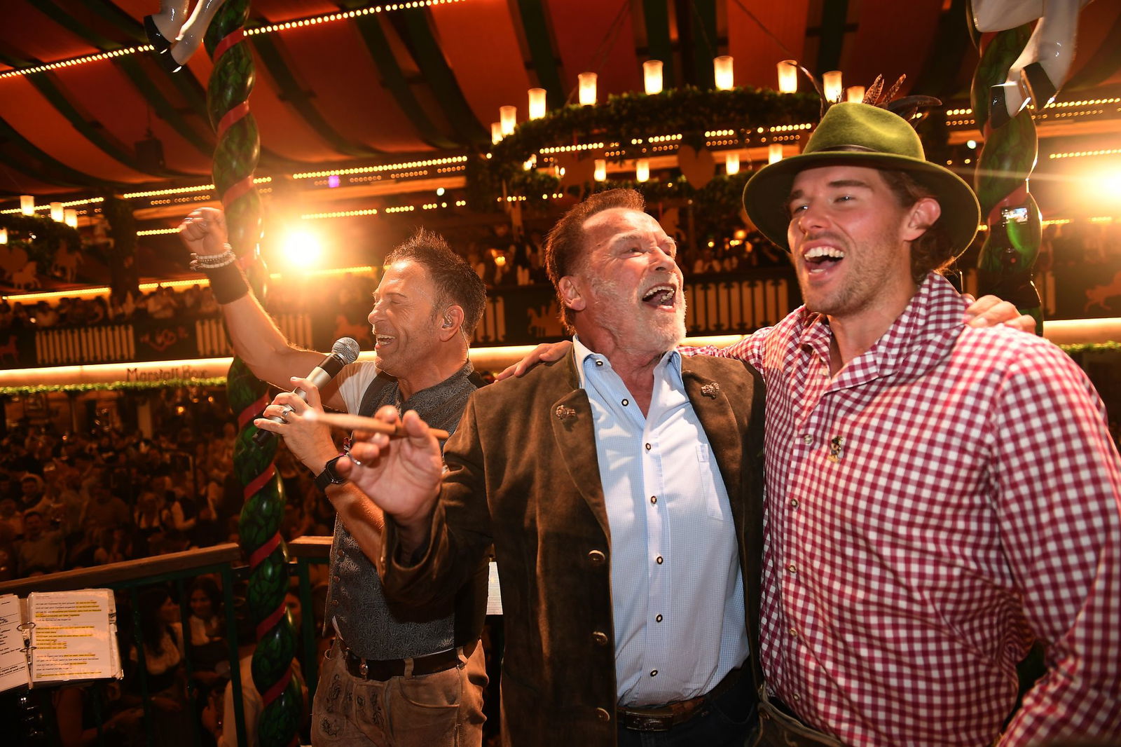 Auch Schwarzeneggers Sohn Christopher war dabei.