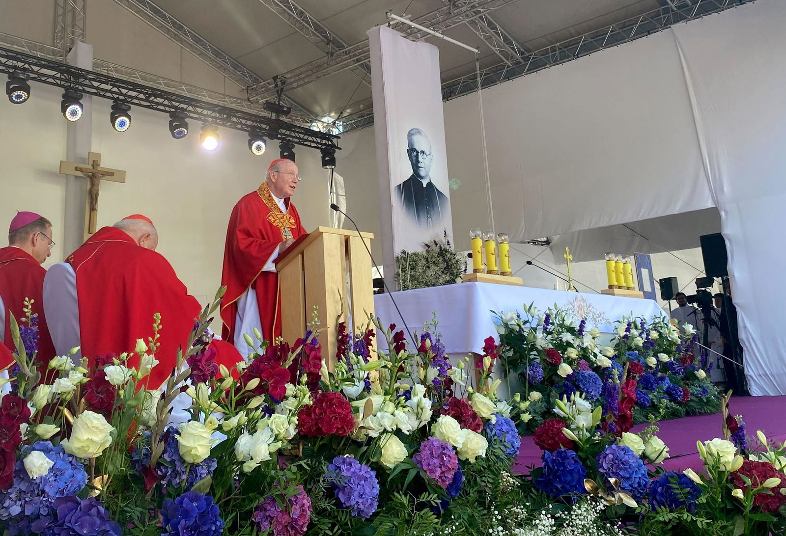 Kardinal Schönborn schlug bei der Seligsprechung Profittlichs einen Bogen zur Gegenwart: «Krieg gehört wieder zur bitteren Realität».