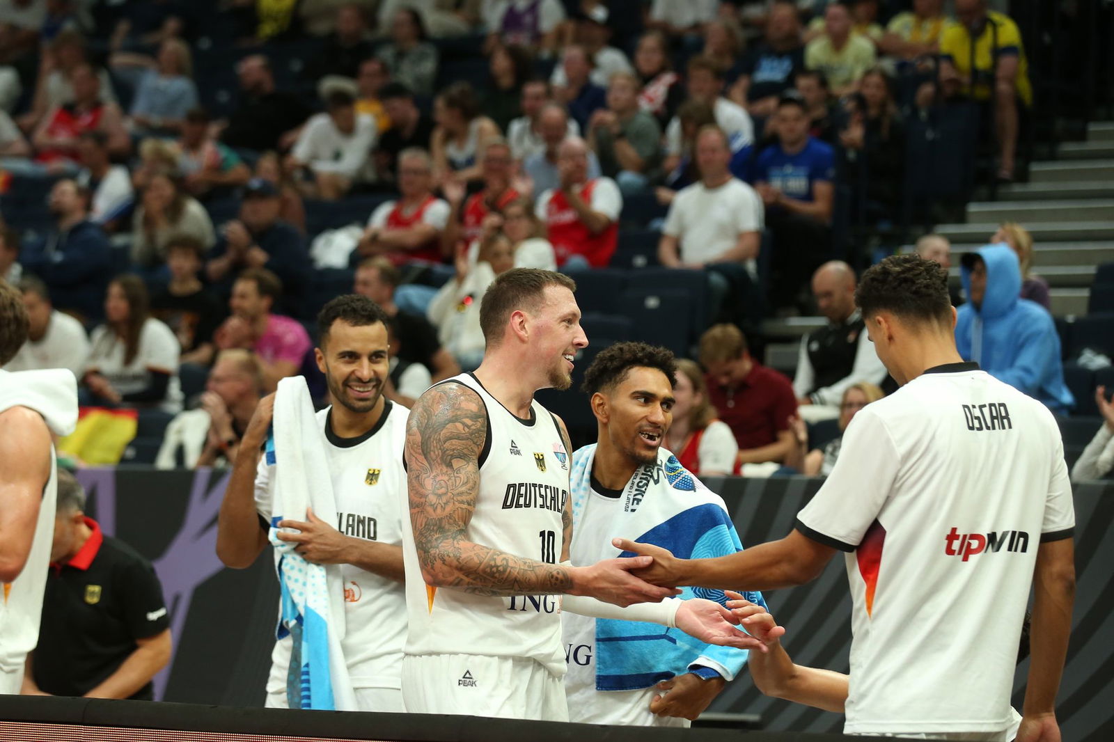 Gute Laune bei den Weltmeistern.