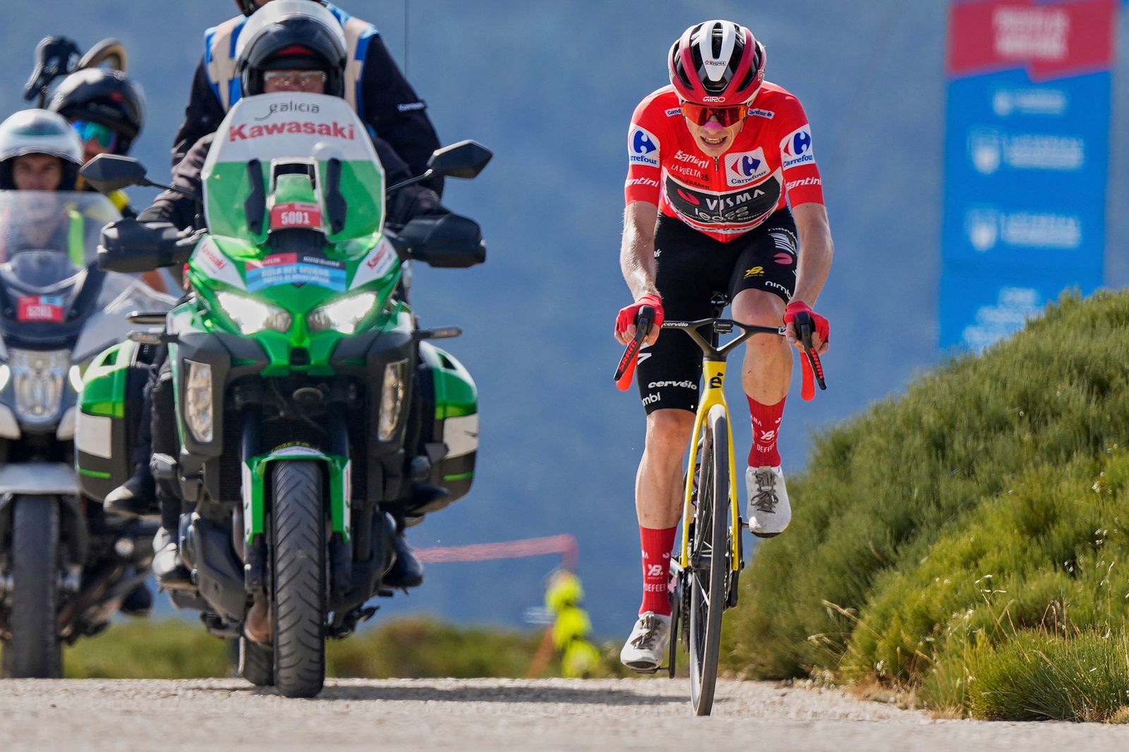 Jonas Vingegaard attackierte am schweren Schlussanstieg.