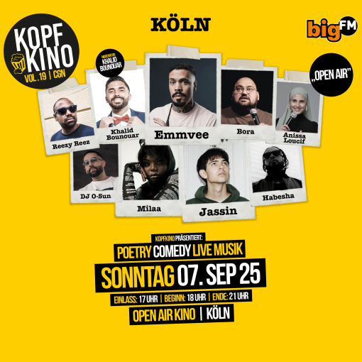 KopfKino präsentiert: Poetry, Comedy, LIVE-Musik