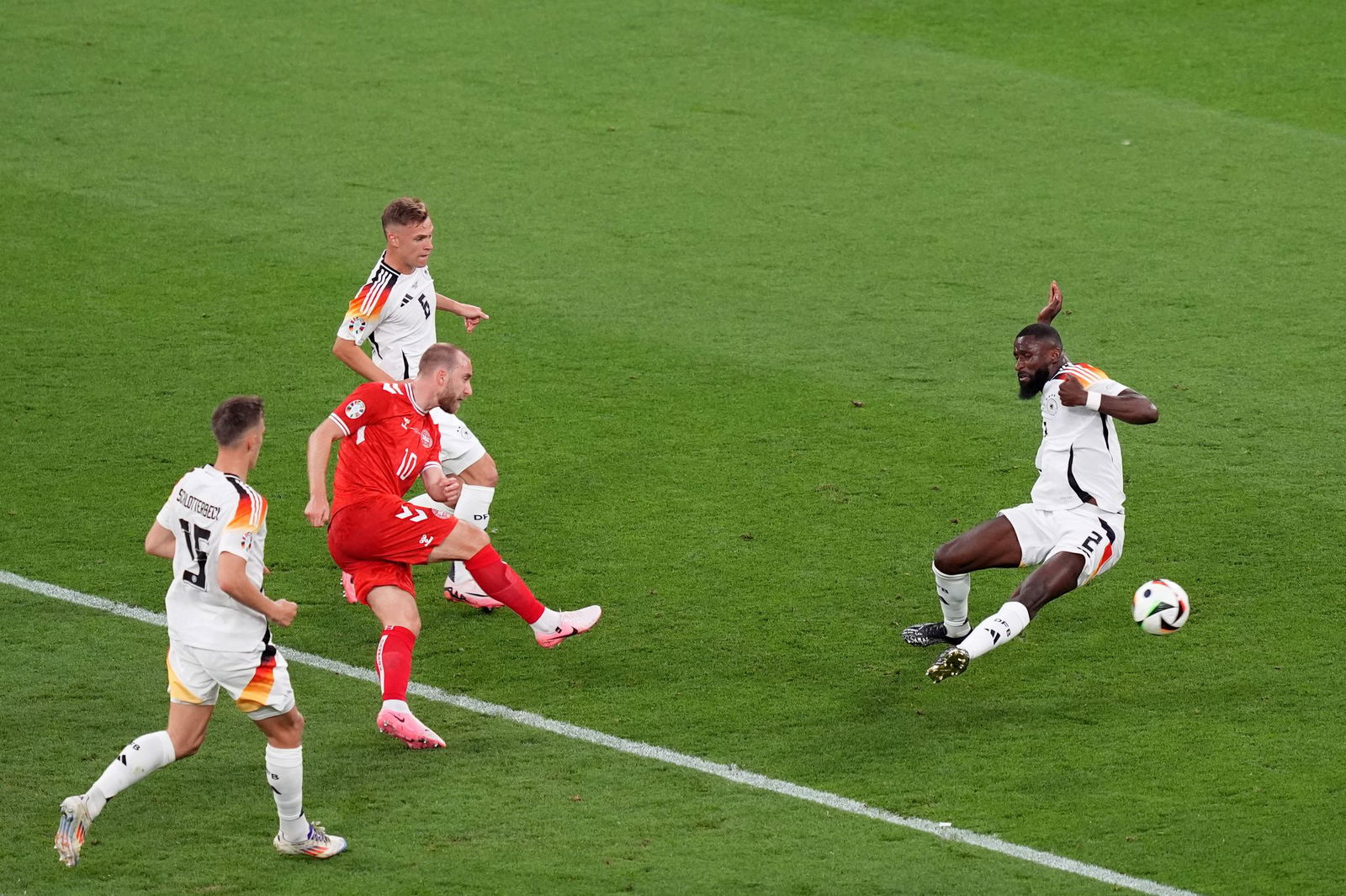 Christian Eriksen beim EM-Spiel gegen Deutschland.