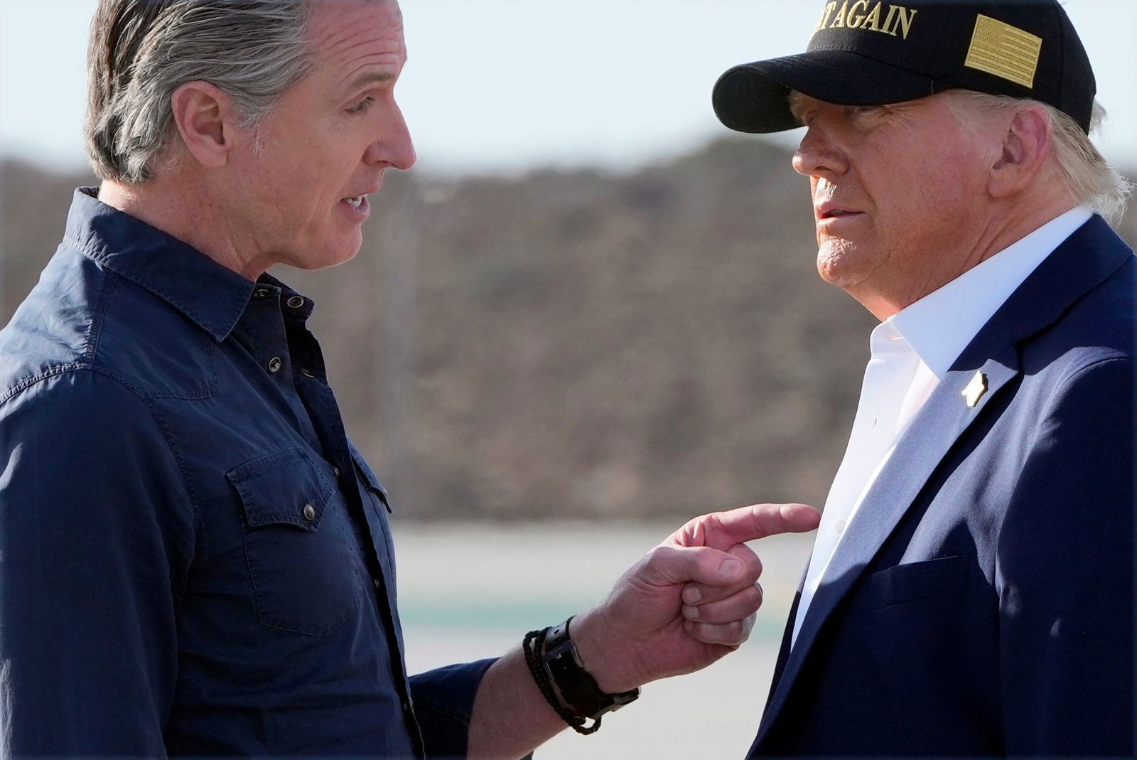 Newsom geriet mit Trump auch wegen dessen migrationspolitischer Linie aneinander. (Archivbild)