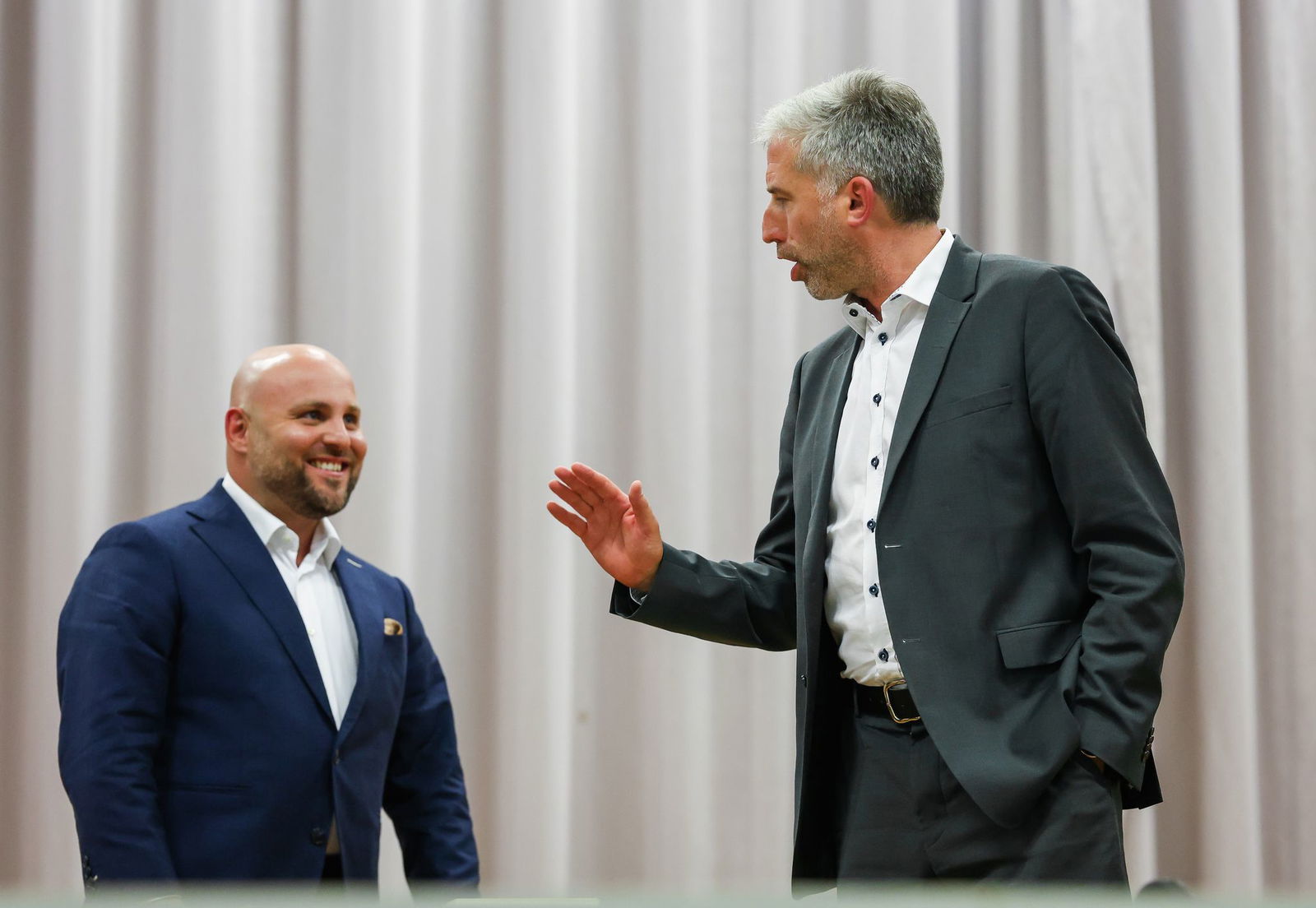 Debattierten auf offener Bühne: AfD-Landeschef Markus Frohnmaier und Tübingens parteiloser OB Boris Palmer.