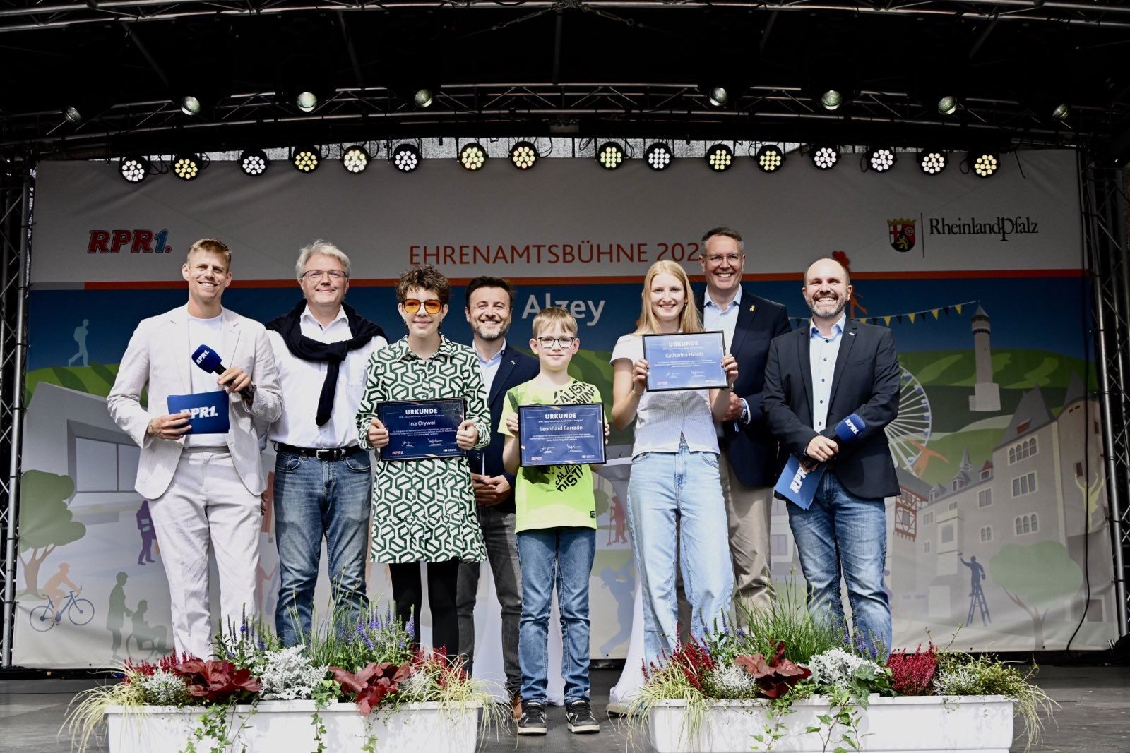 Siegerehrung An die Mikros 2025 auf dem Ehrenamtstag