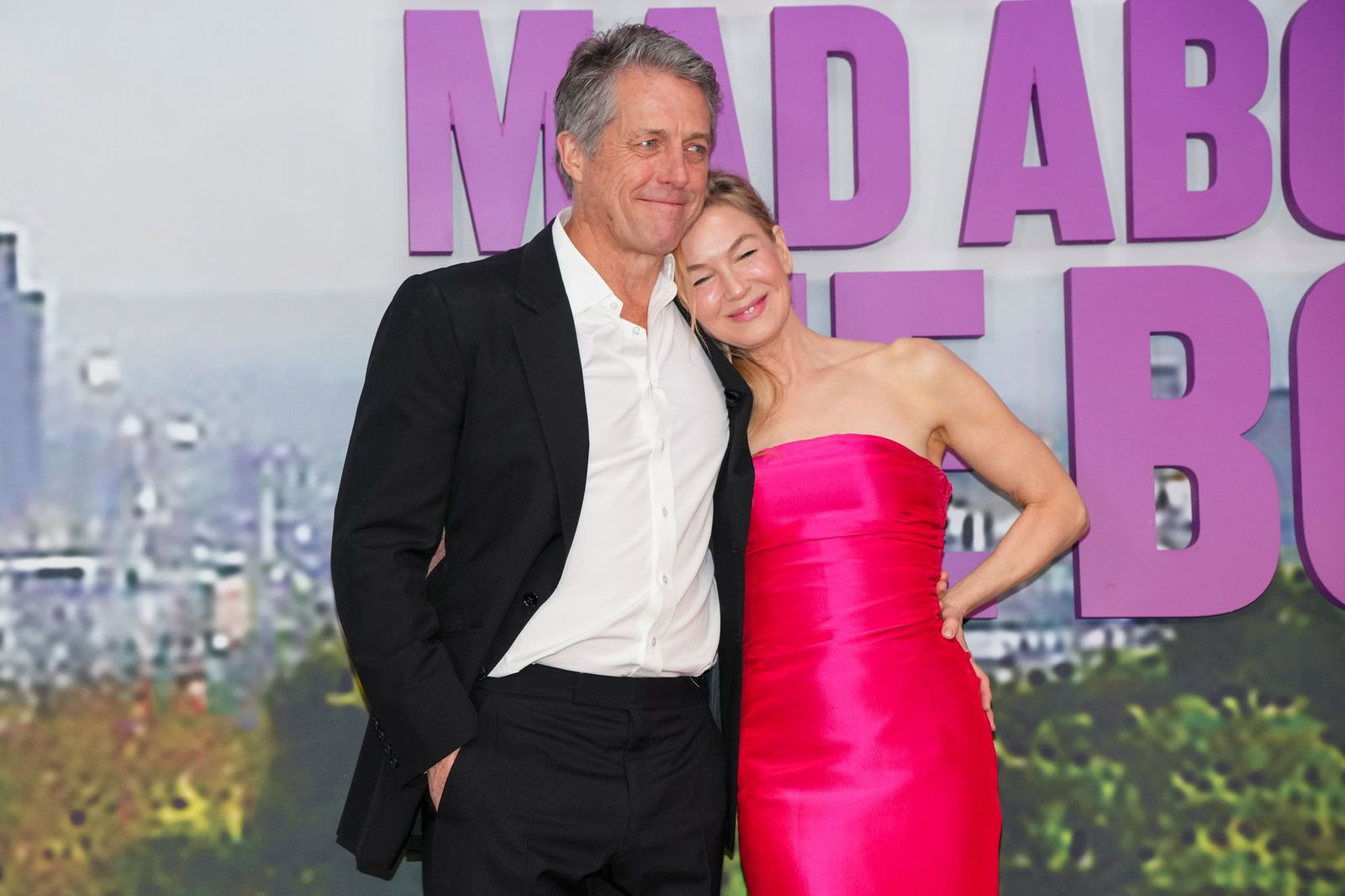 Eingespieltes Team: Hugh Grant und Renée Zellweger - hier bei der Premiere des Films «Bridget Jones: Mad About the Boy» (deutscher Titel: «Bridget Jones - Verrückt nach ihm») im Januar 2025 in London. (Archivbild)