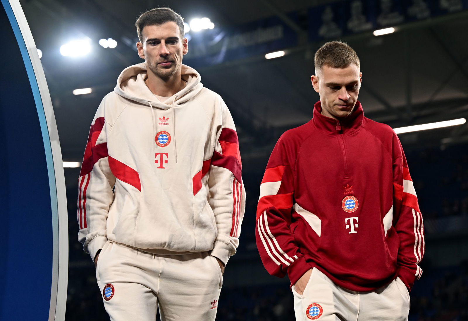 Seit Jahren vereint: Leon Goretzka (l) und Joshua Kimmich stehen gegen Bremen jeweils vor dem 300. Bundesligaspiel.