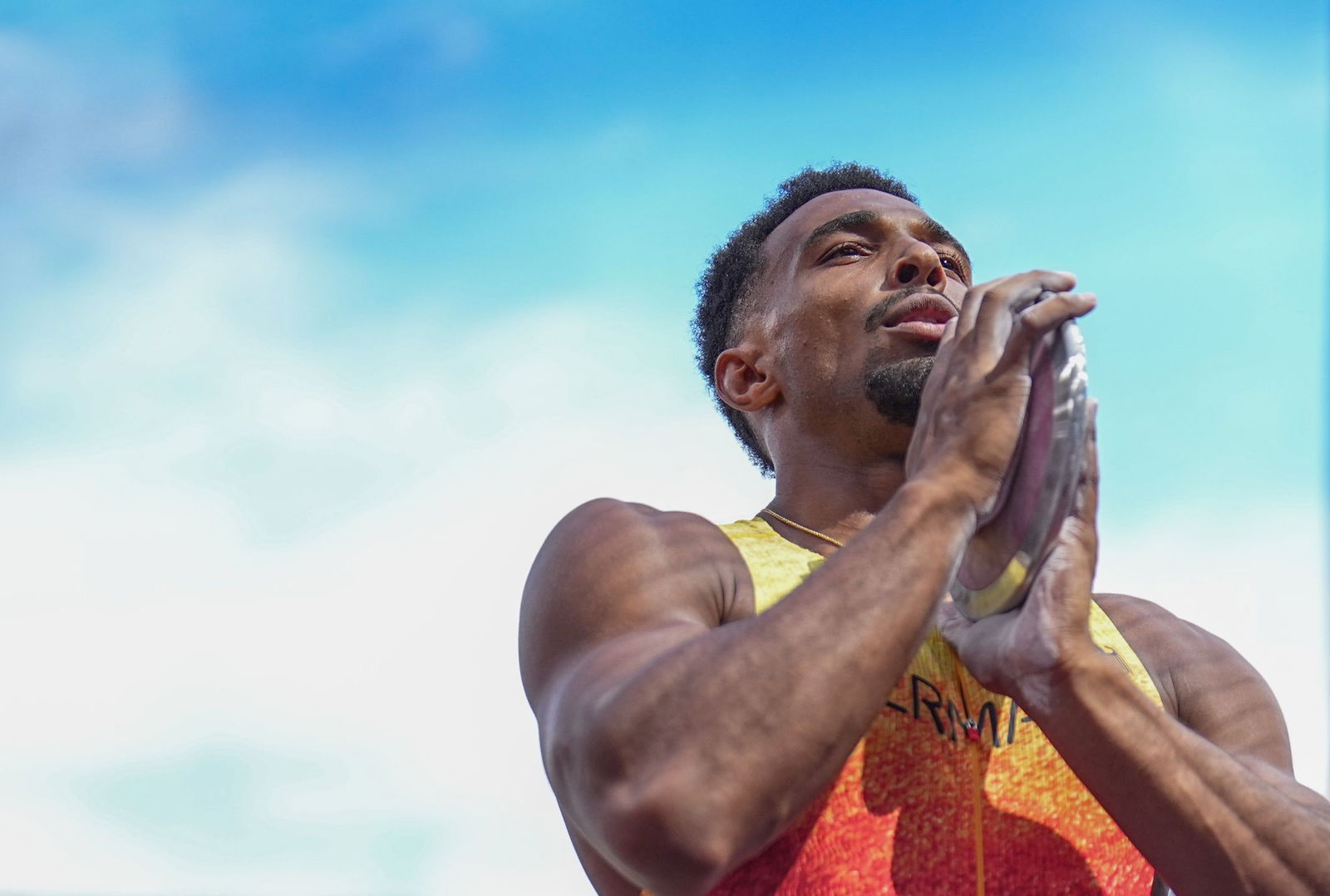 WM-Bestmarke mit dem Diskus im Zehnkampf: Leo Neugebauer.