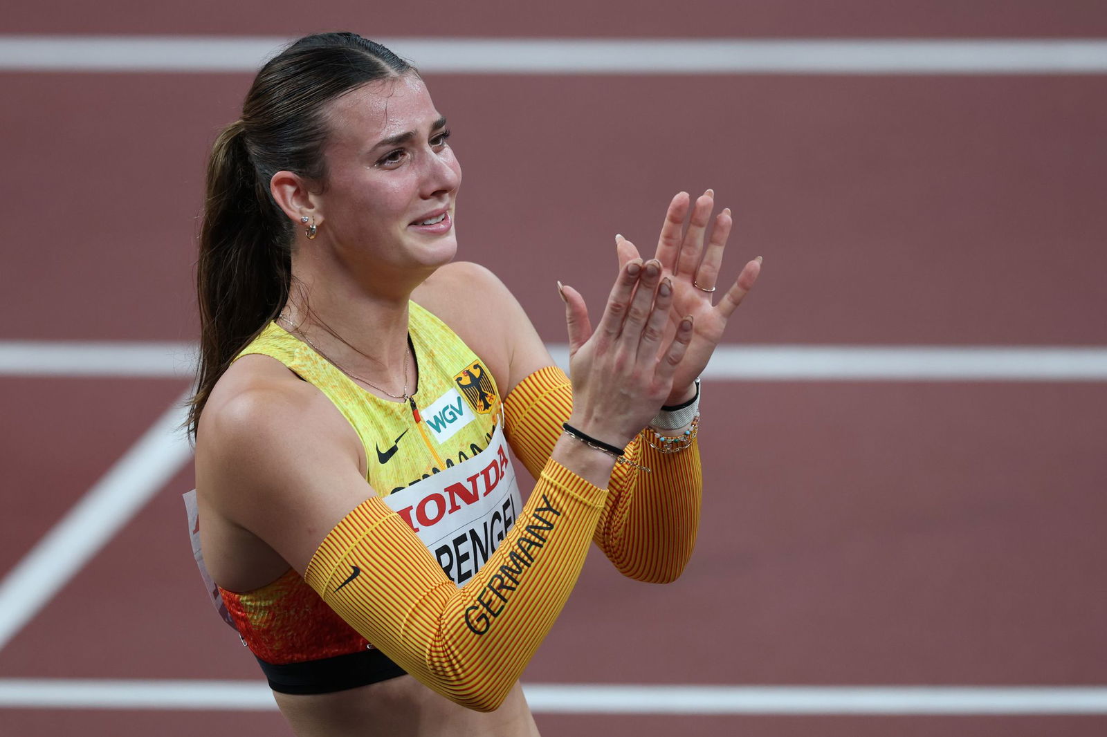 Siebenkämpferin Sandrina Sprengel überraschte.