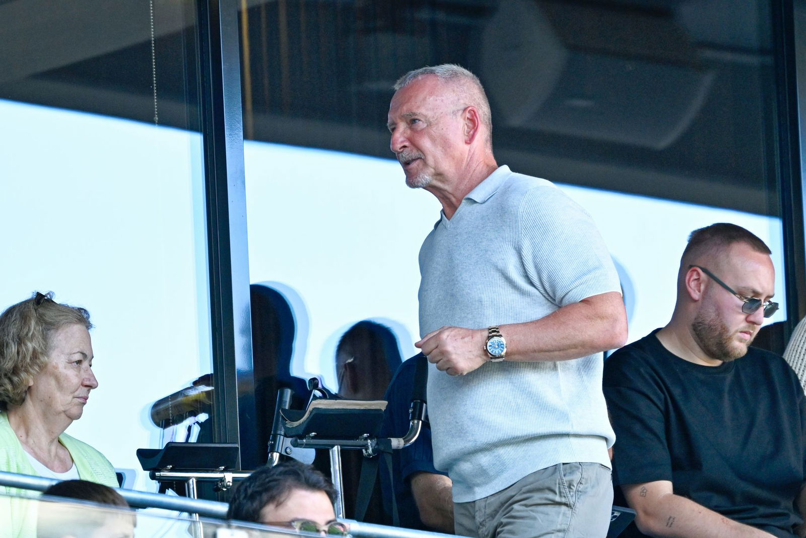 Direkt wieder im Stadion: Roger Wittmann.