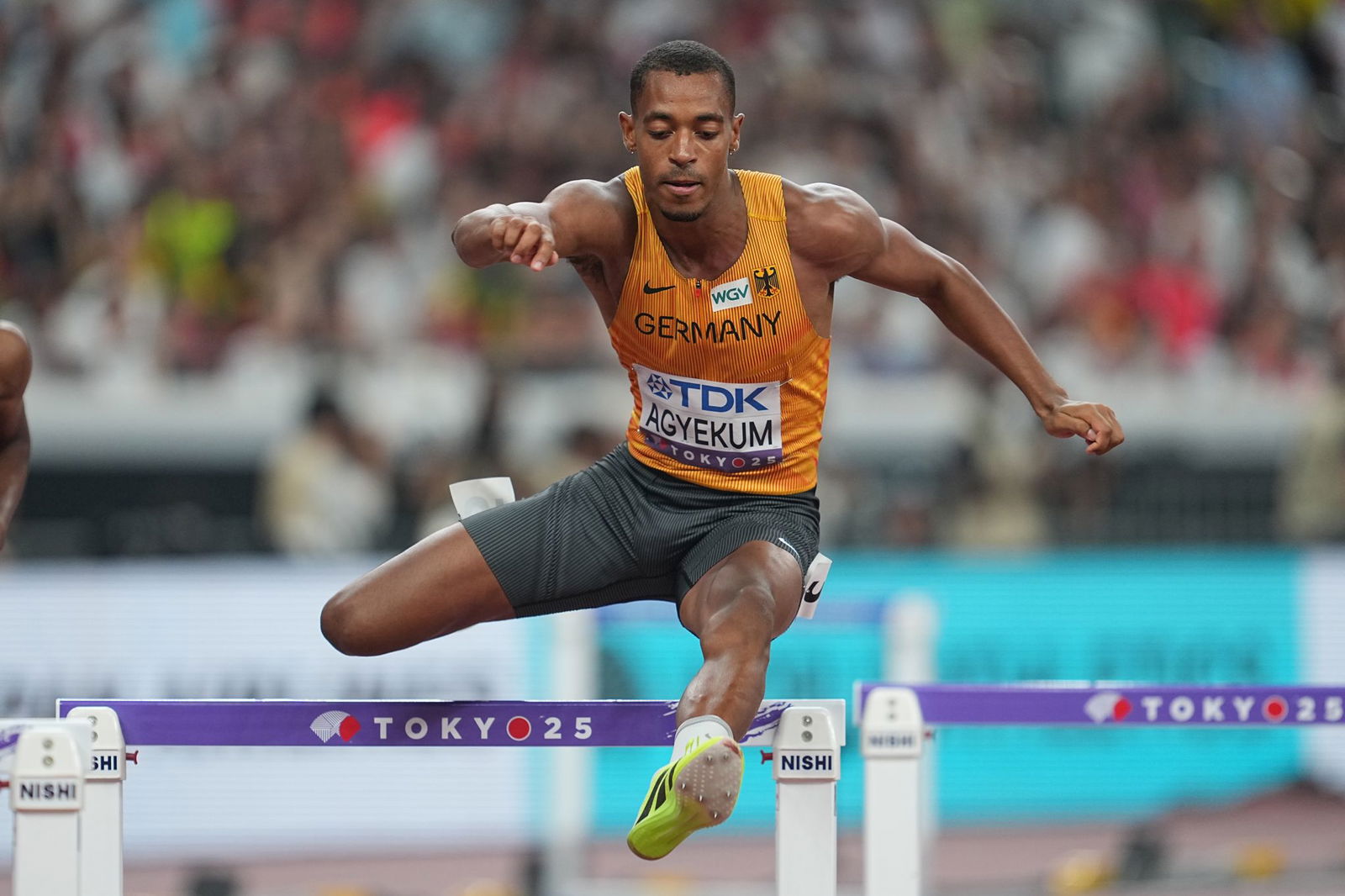 Schneller war in Deutschland nur Harald Schmid: Emil Agyekum ist im WM-Finale.