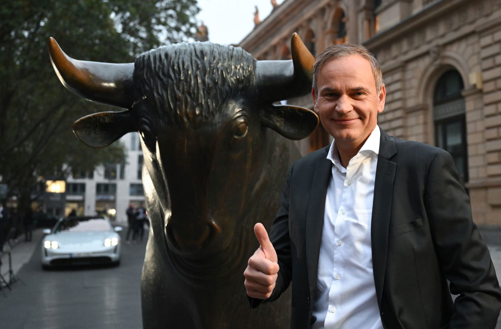 Porsche-Chef Oliver Blume beim Börsengang in Frankfurt im September 2022.