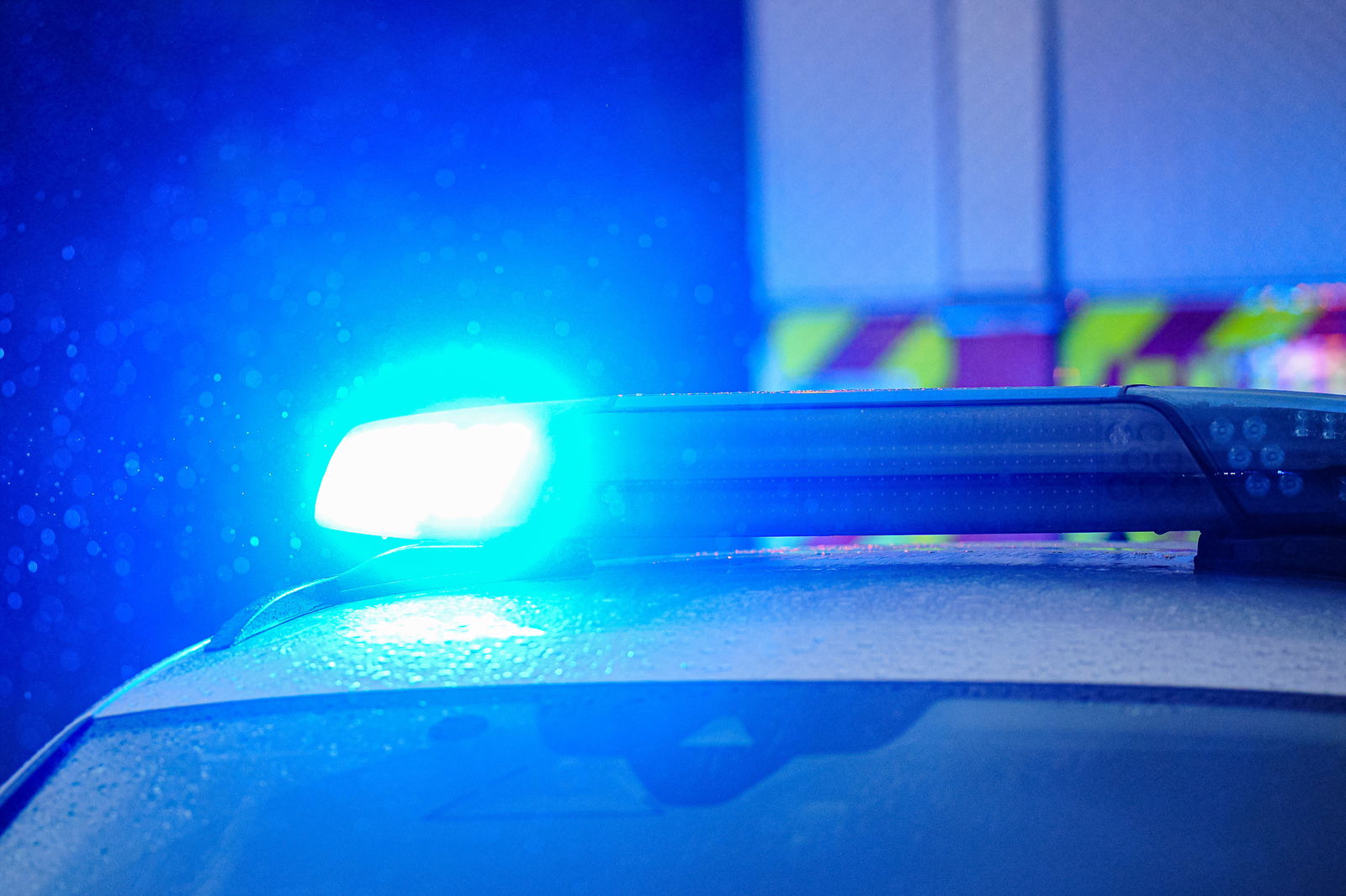 Blaulicht auf Polizeiauto