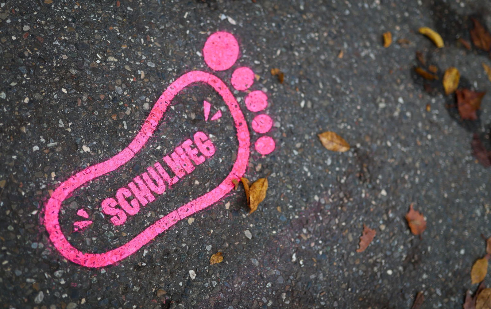 Durch die abgesperrten Straßen sollen Schüler sicherer zur Schule kommen.