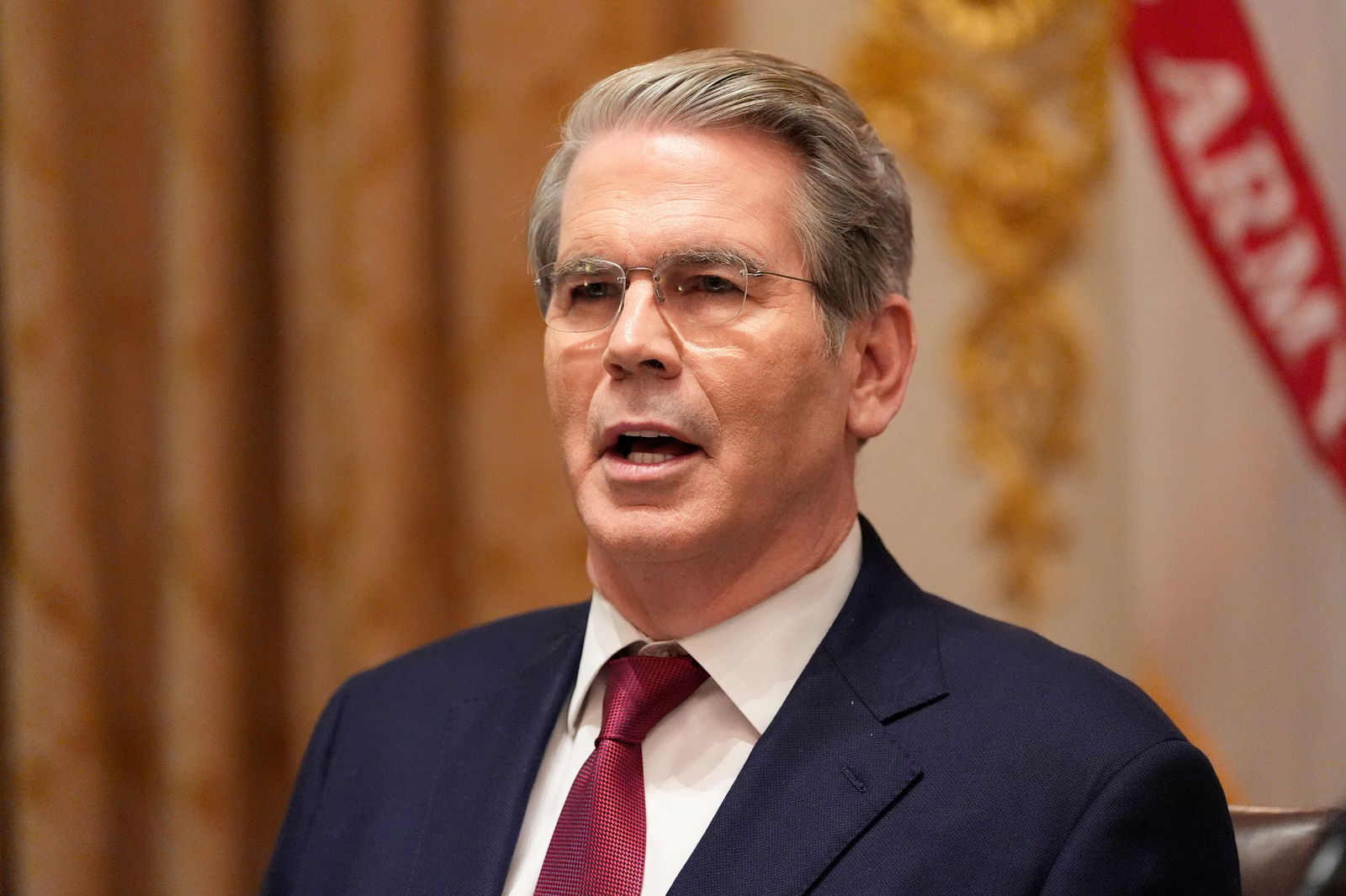 Verkündet schärfe US-Sanktionen gegen Russland: US-Finanzminister Scott Bessent. (Archivbild)