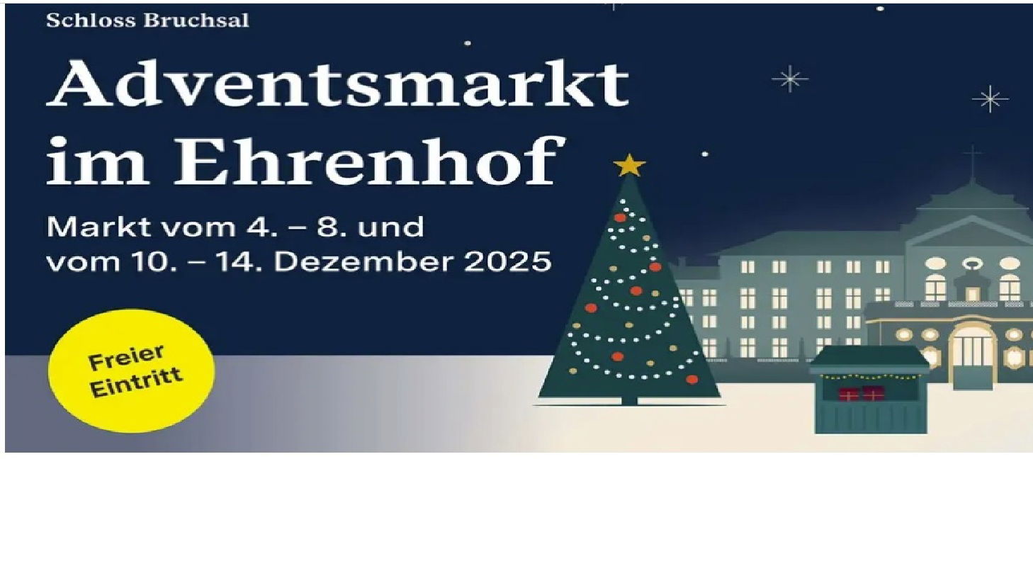 Adventsmarkt im Ehrenhof Schloss Bruchsal 