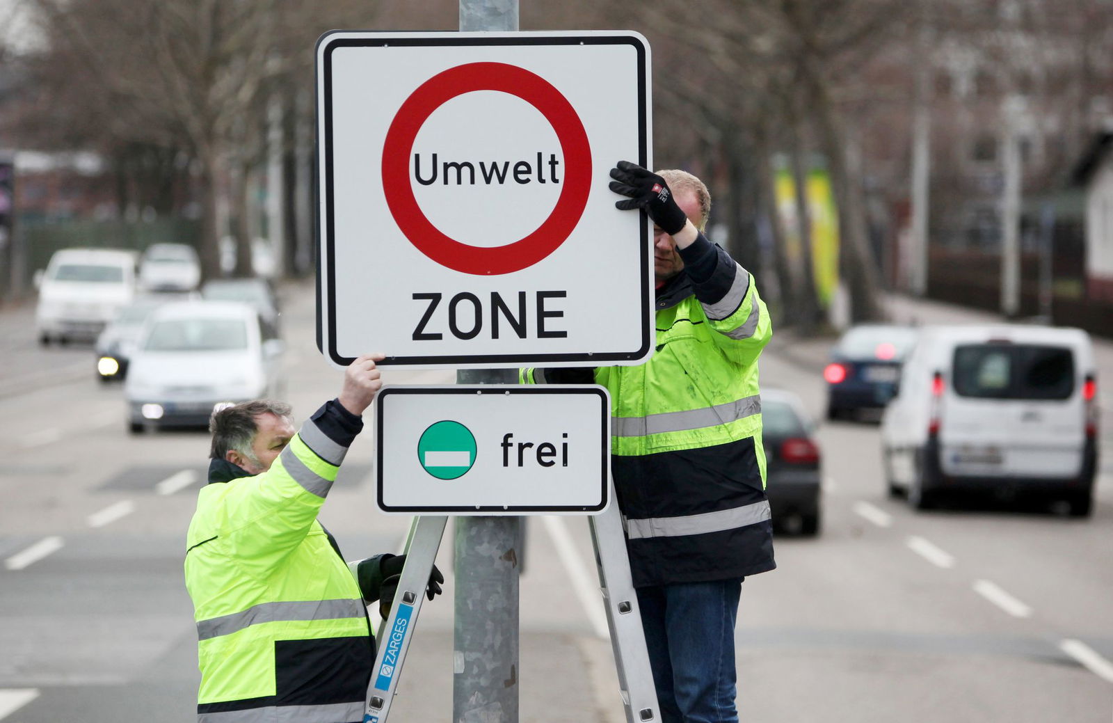Im Jahr 2013 wurde die Umweltzone im Mainzer Stadtgebiet eingeführt. (Archivbild)
