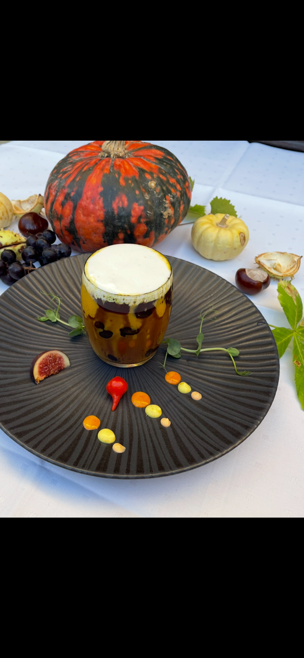 Cremesüppchen vom Hokkaido-Kürbis 