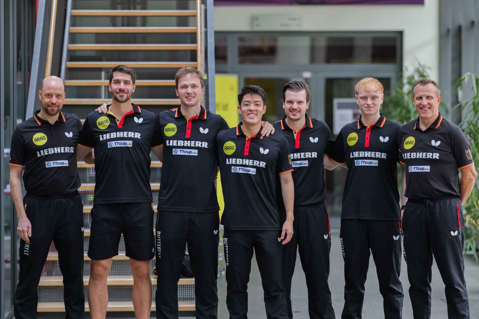 Aus im EM-Halbfinale: Die deutsche Tischtennis-Nationalmannschaft der Männer.