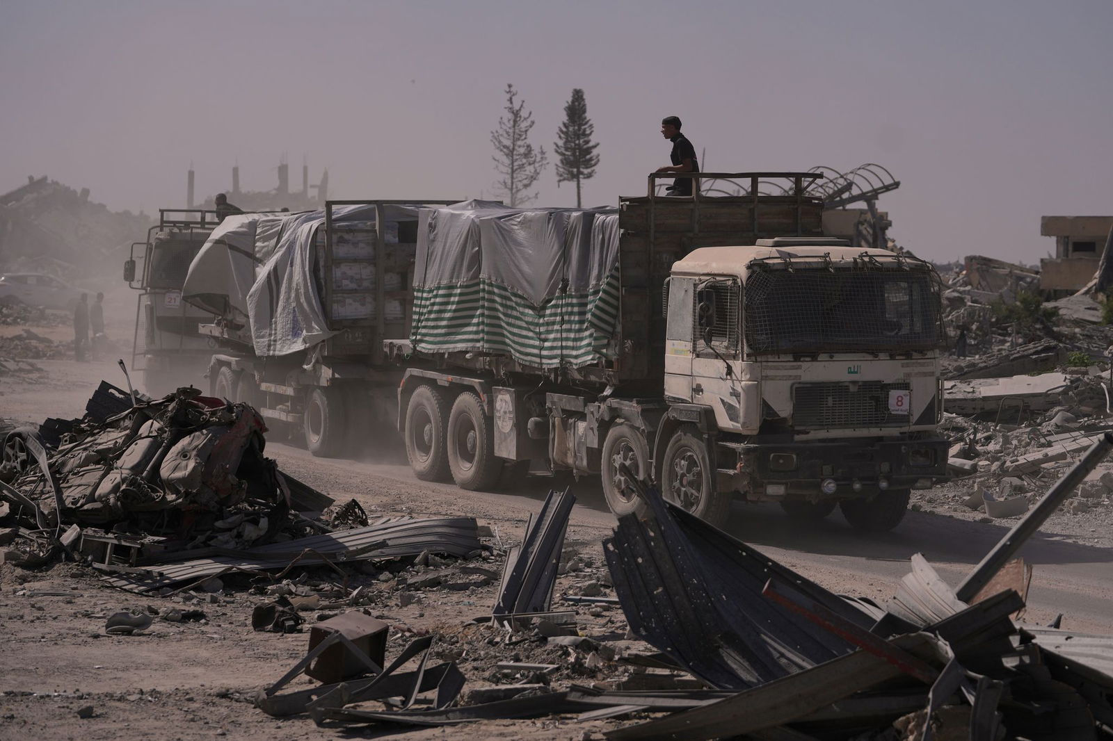 Inzwischen lässt Israel wieder humanitäre Güter in den abgeriegelten Gazastreifen. 