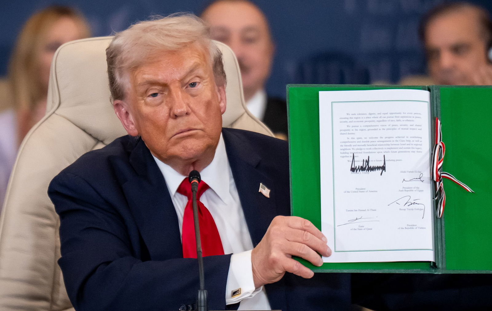 US-Präsident Trump zeigt ein gewisses Verständnis dafür, dass die Hamas im Gazastreifen Gegner hinrichtet. (Archivbild)