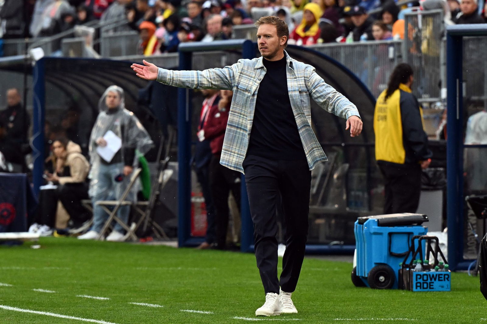 Julian Nagelsmann im Herbst 2023 bei seiner Bundestrainer-Premiere in Hartford gegen die USA. (Archivbild)