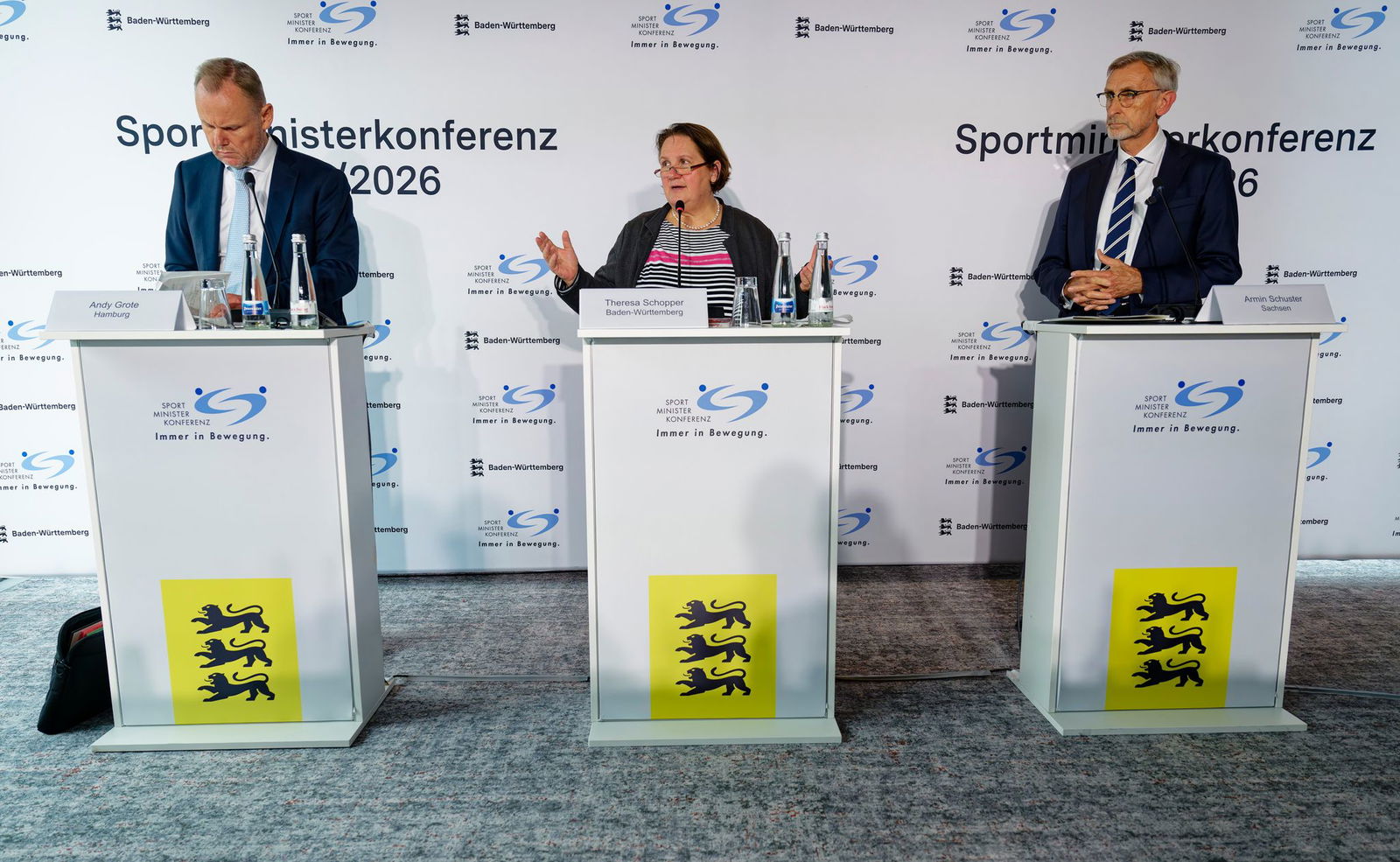 Theresa Schopper ruft die Bürger in den Bewerberstädten zu einem Ja zu Olympia auf.