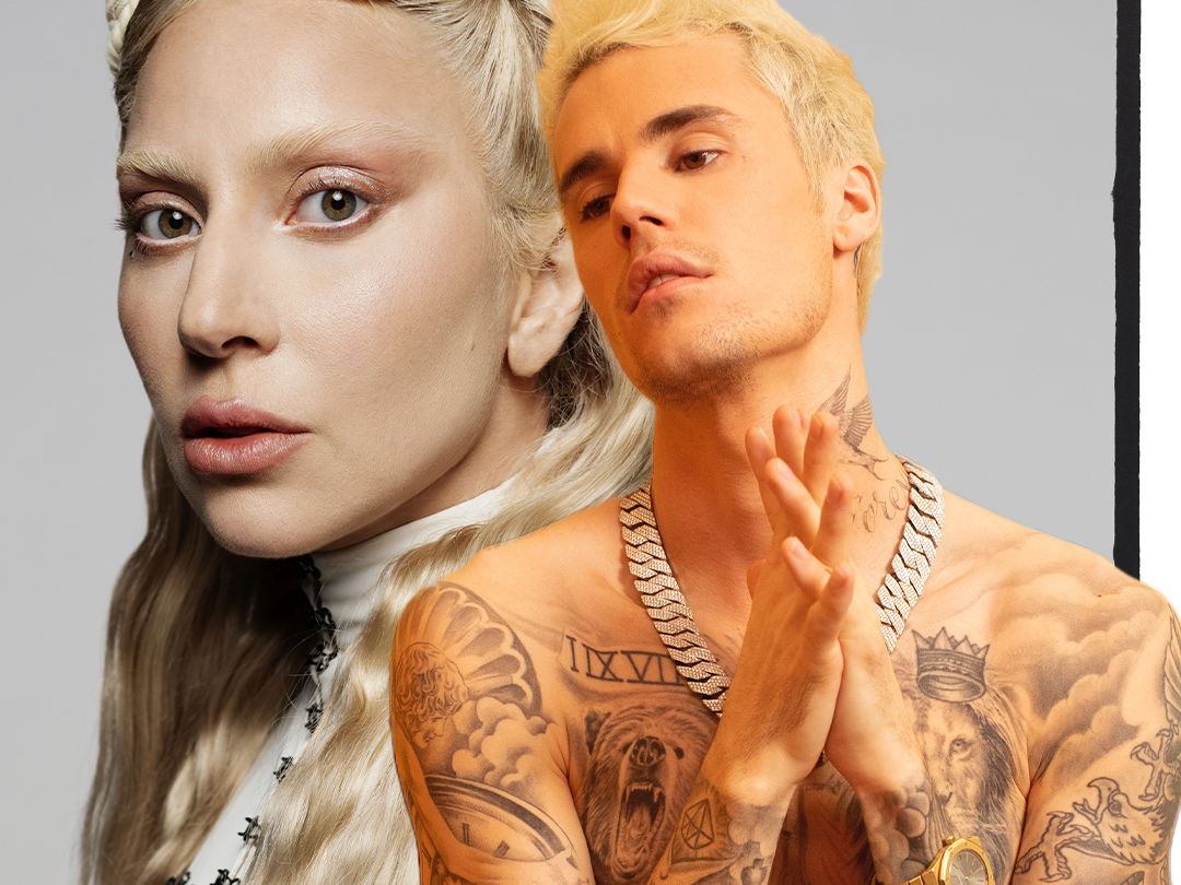 Lady Gaga bacia Justin Bieber sulle labbra