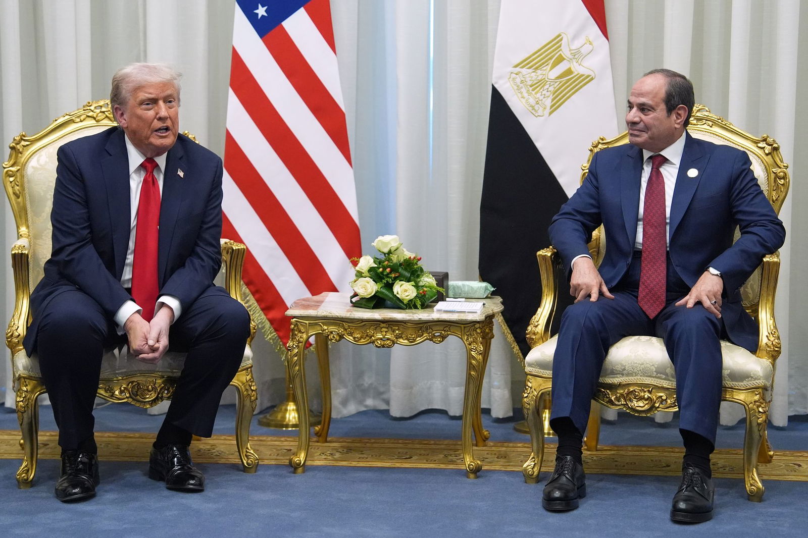 Trump spricht über die weiteren Gaza-Verhandlungen.