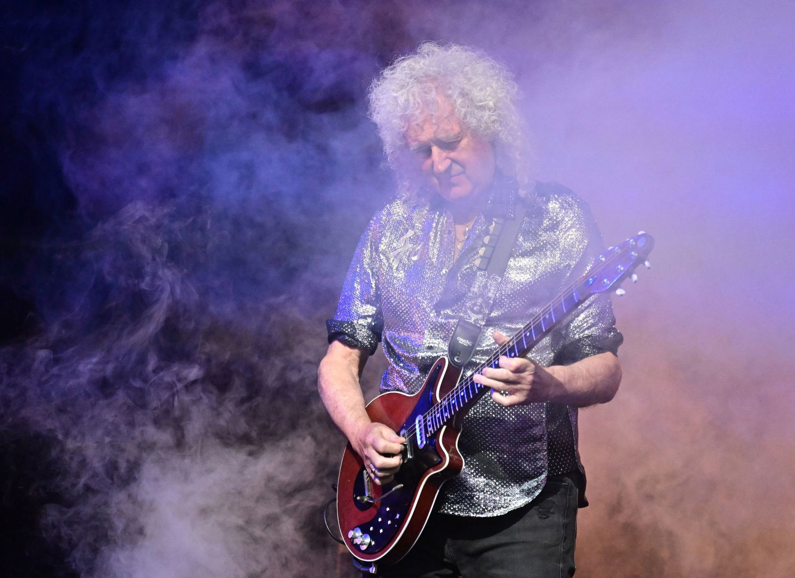 Weltberühmt, aber kein Solo ohne Fehler: Brian May stört sich nicht daran.