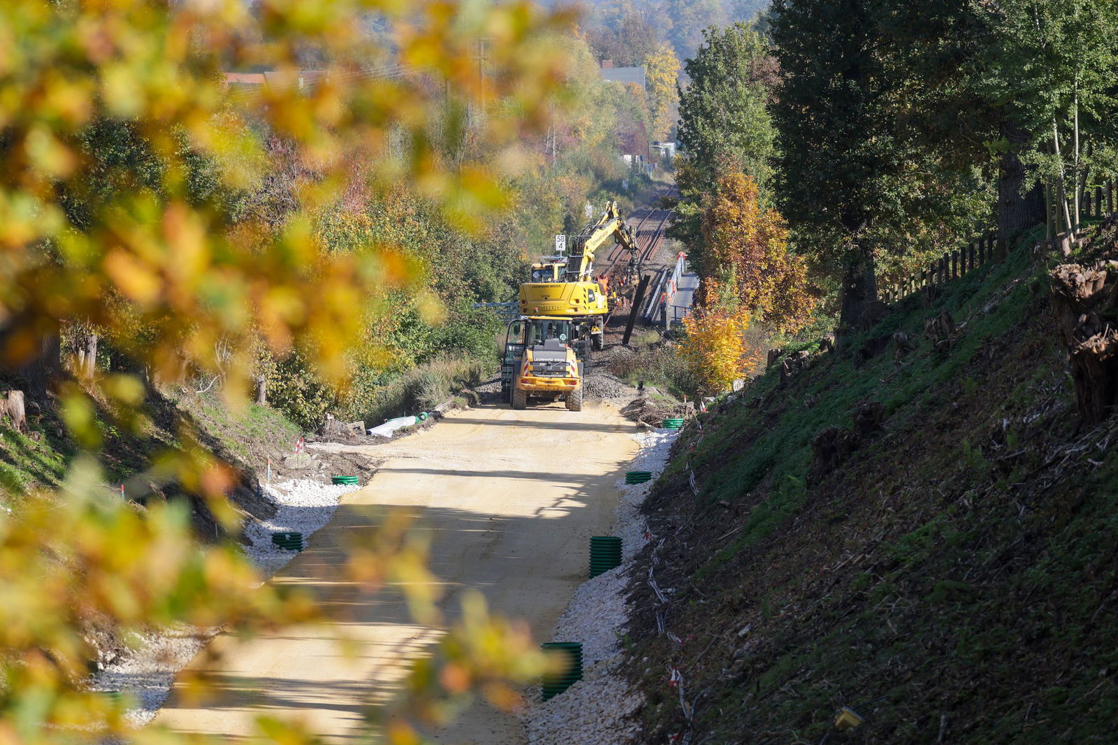 Die Arbeiten wurden vor Wochen aufgenommen. 