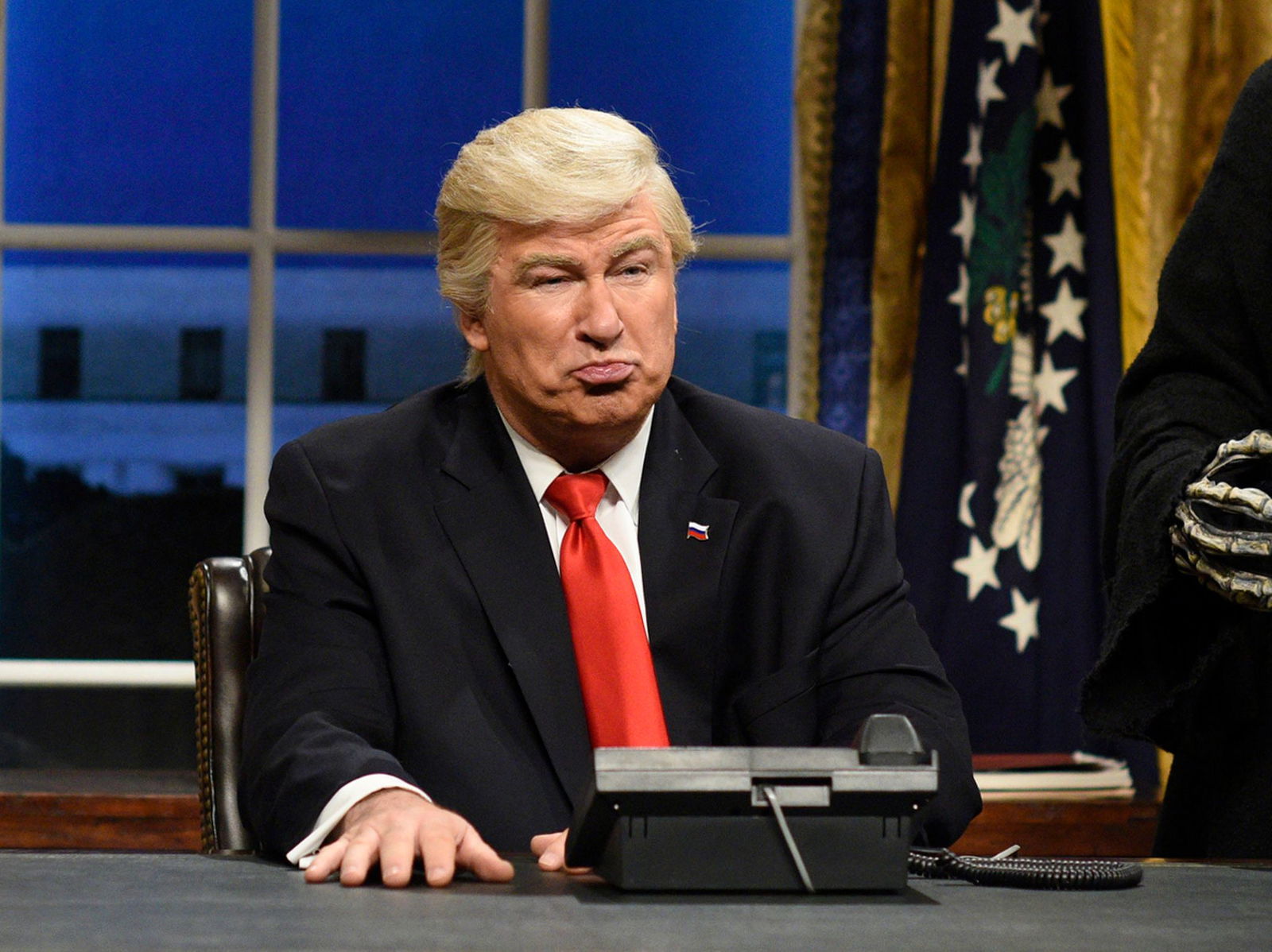 Politische Comedy war immer Teil von «Saturday Night Live». Niemand war häufiger zu Gast als Alec Baldwin – hier als Donald Trump.