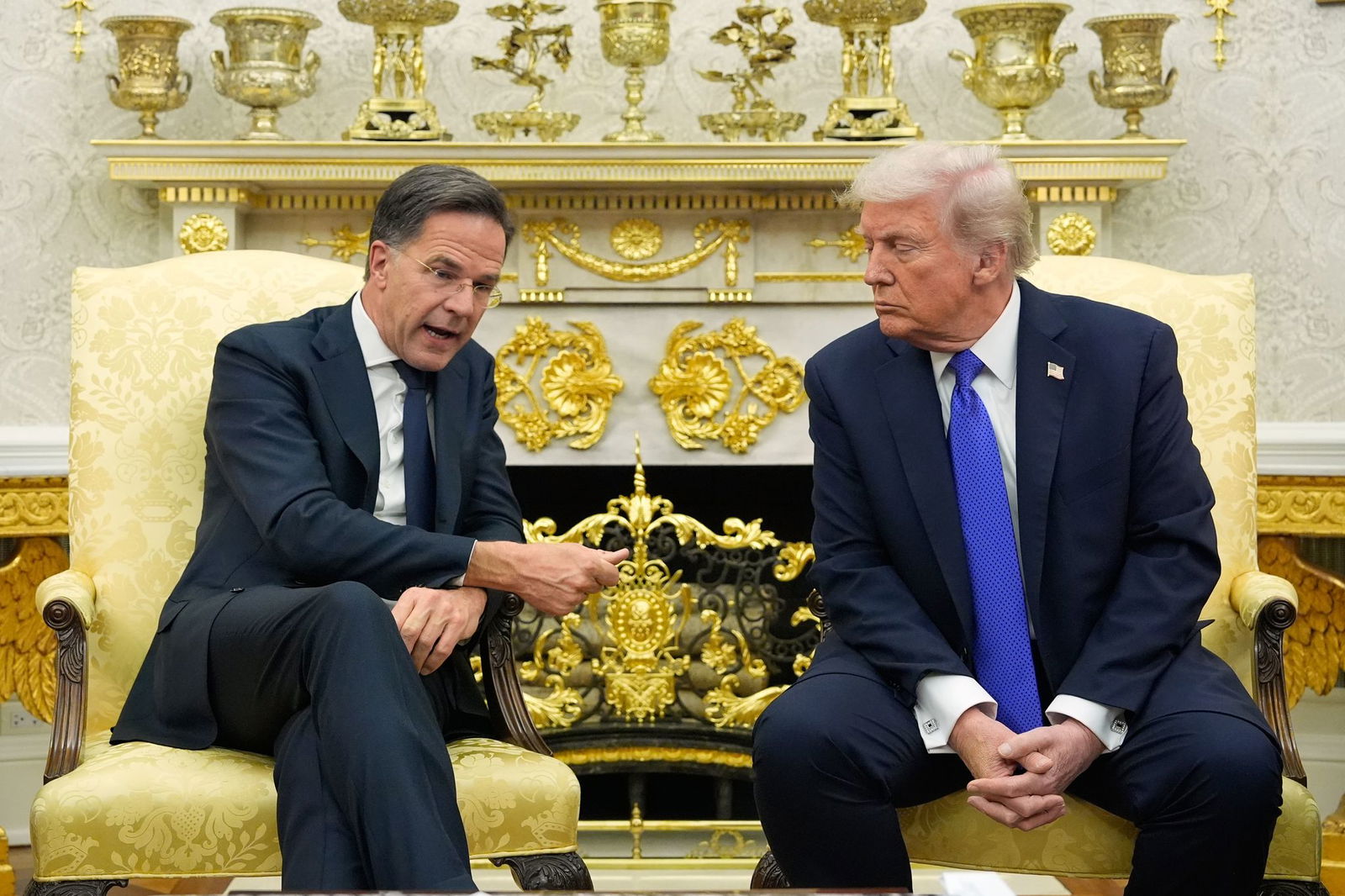 Nato-Chef Rutte besuchte US-Präsident Trump im Weißen Haus.