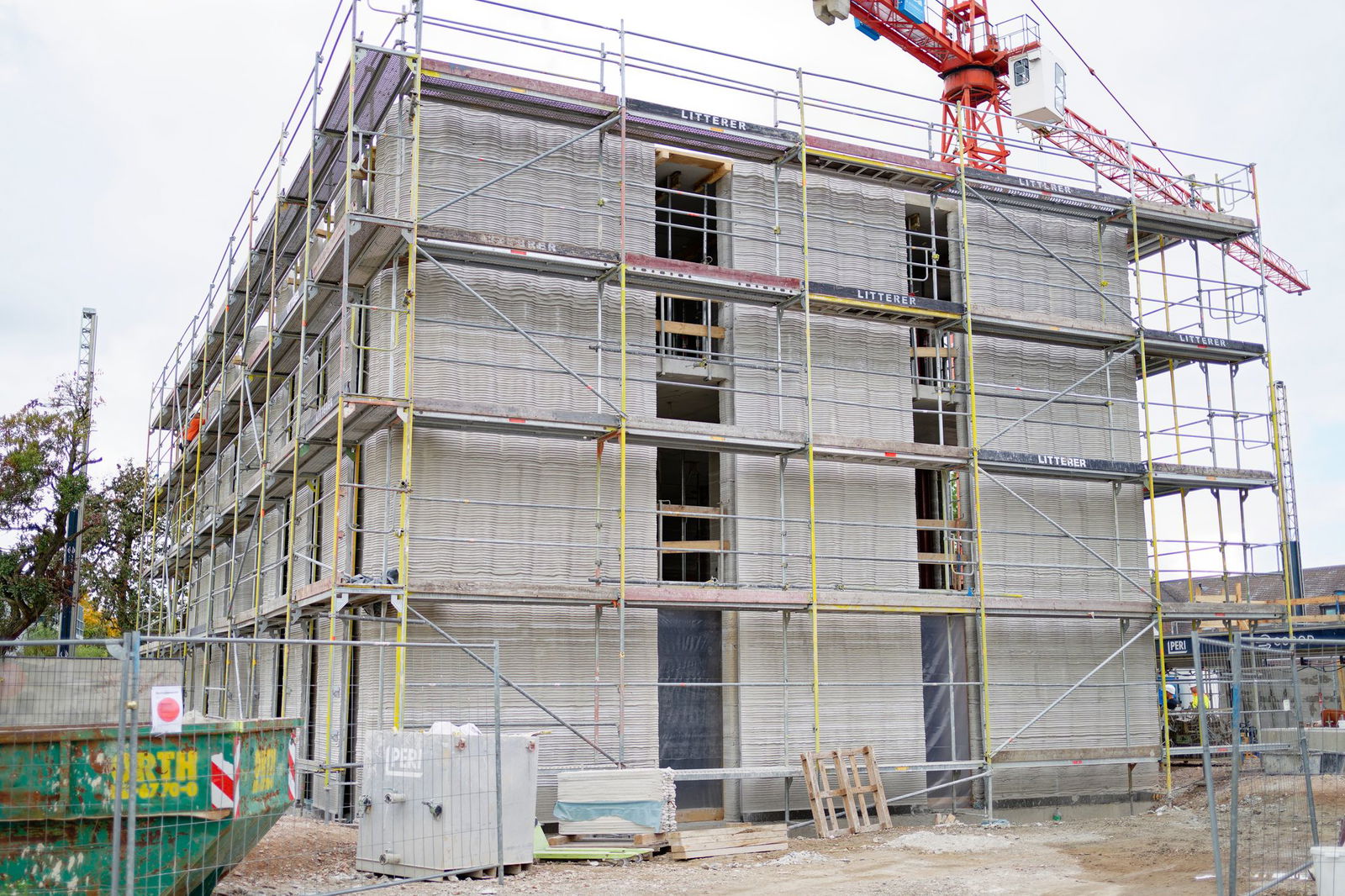 In Heidelberg entstehen 3D-gedruckte Wohnhäuser – laut Hersteller deutlich günstiger und schneller als in herkömmlicher Bauweise.