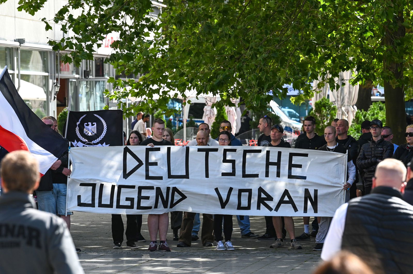 Die Gruppe «Deutsche Jugend Voran» wird von der Bundesregierung als Beispiel für eine junge, rechtsextreme Gruppierung genannt. (Archivbild)