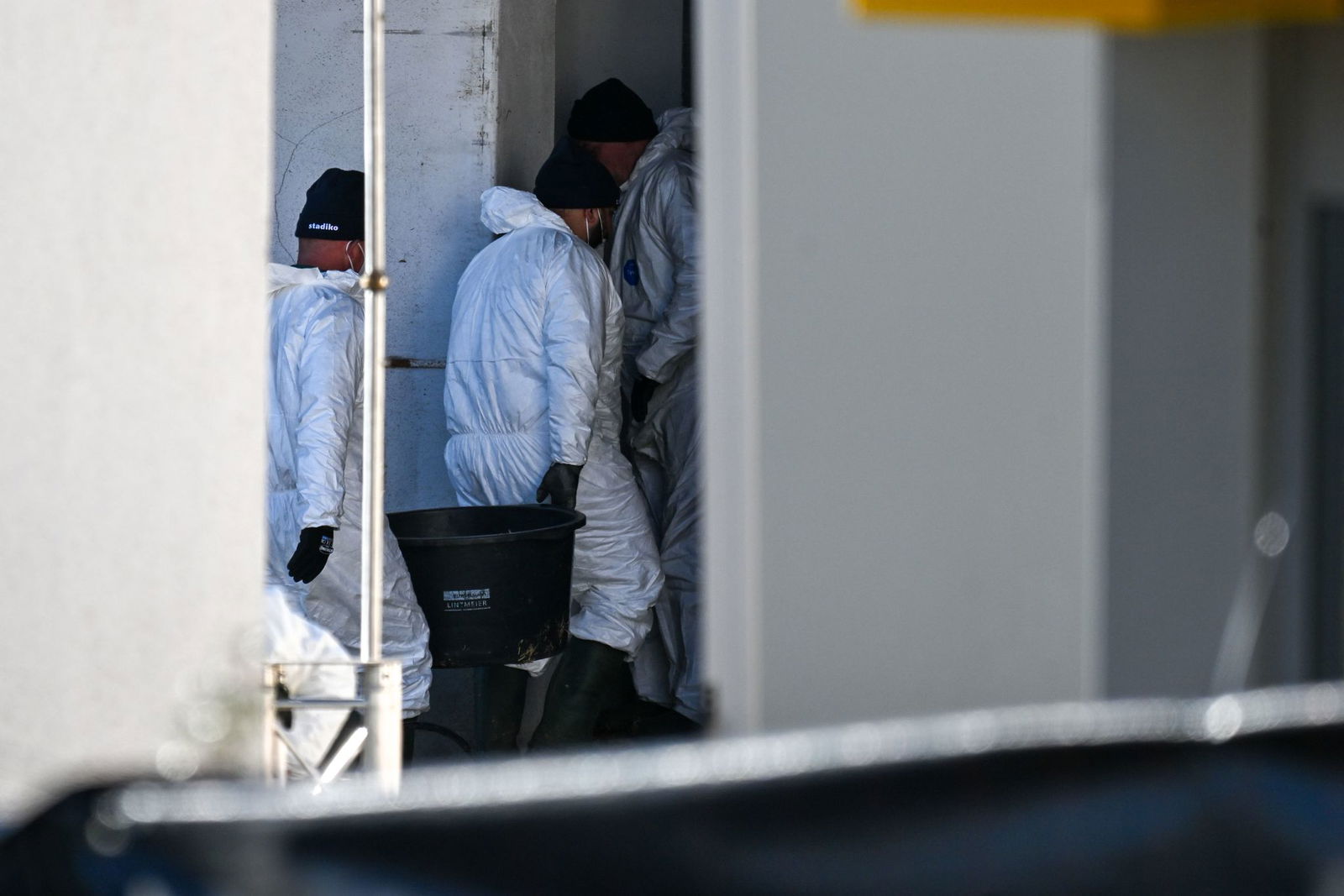 In dem betroffenen Geflügelbetrieb in Öllingen (Alb-Donau-Kreis) wurden rund 15.000 Tiere getötet. 