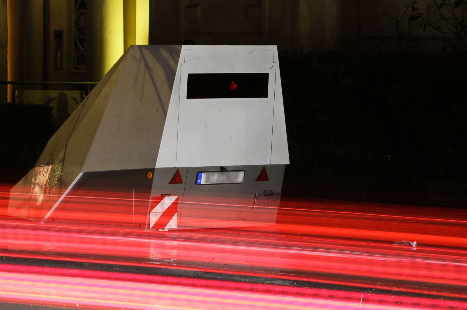 Radarfalle in der Nacht