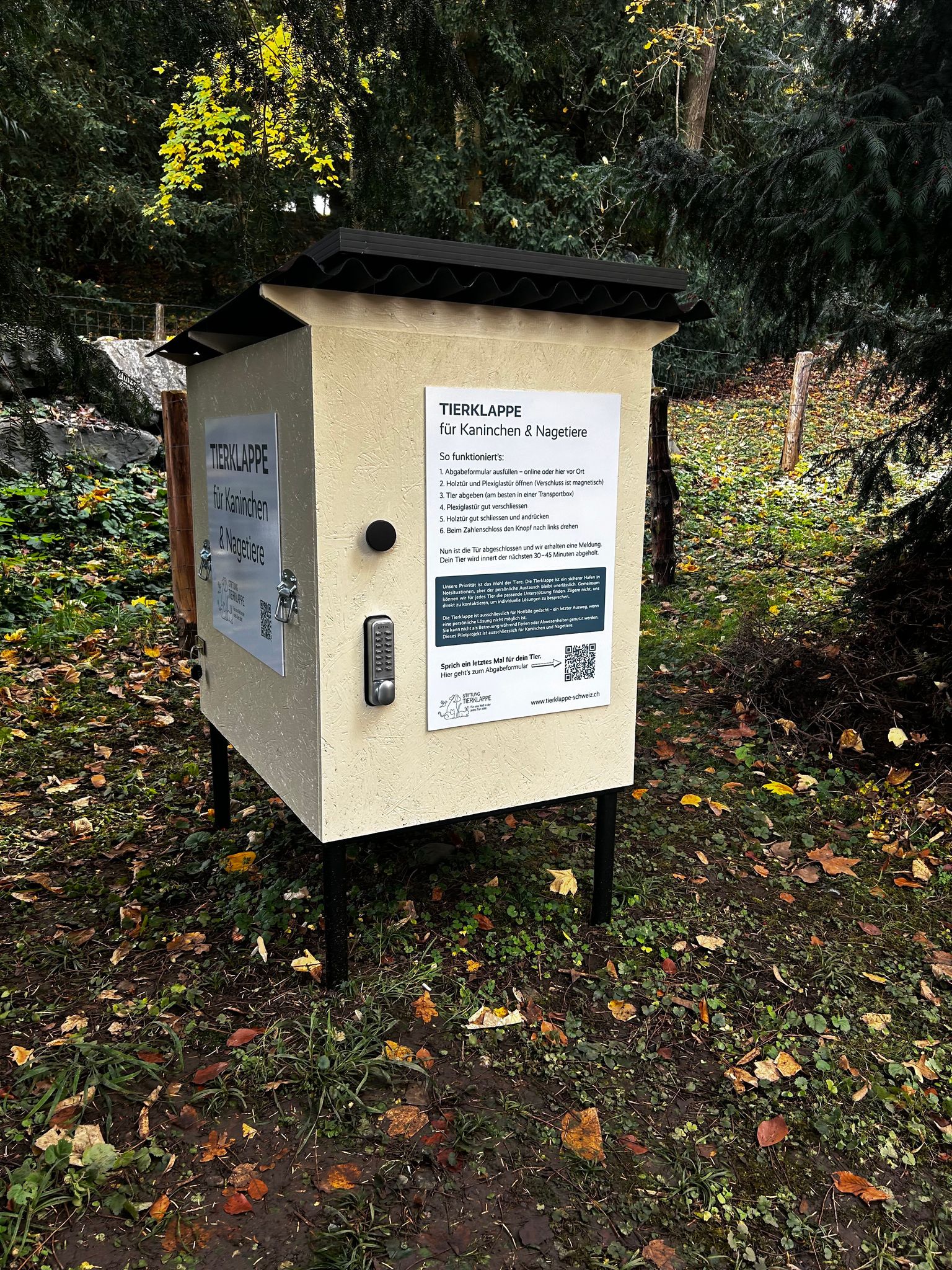 Die erste «Tierklappe» der Schweiz - das Konzept ist nicht unumstritten.