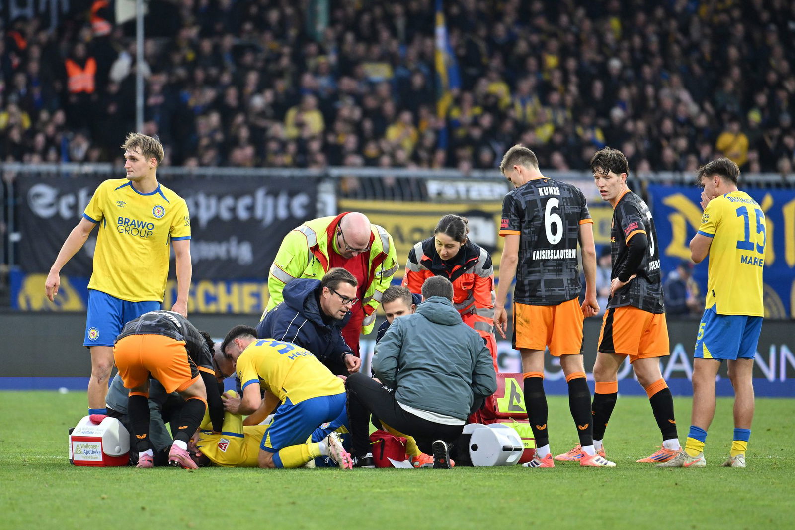 Bestürzung nach der Verletzung von Florian Flick.