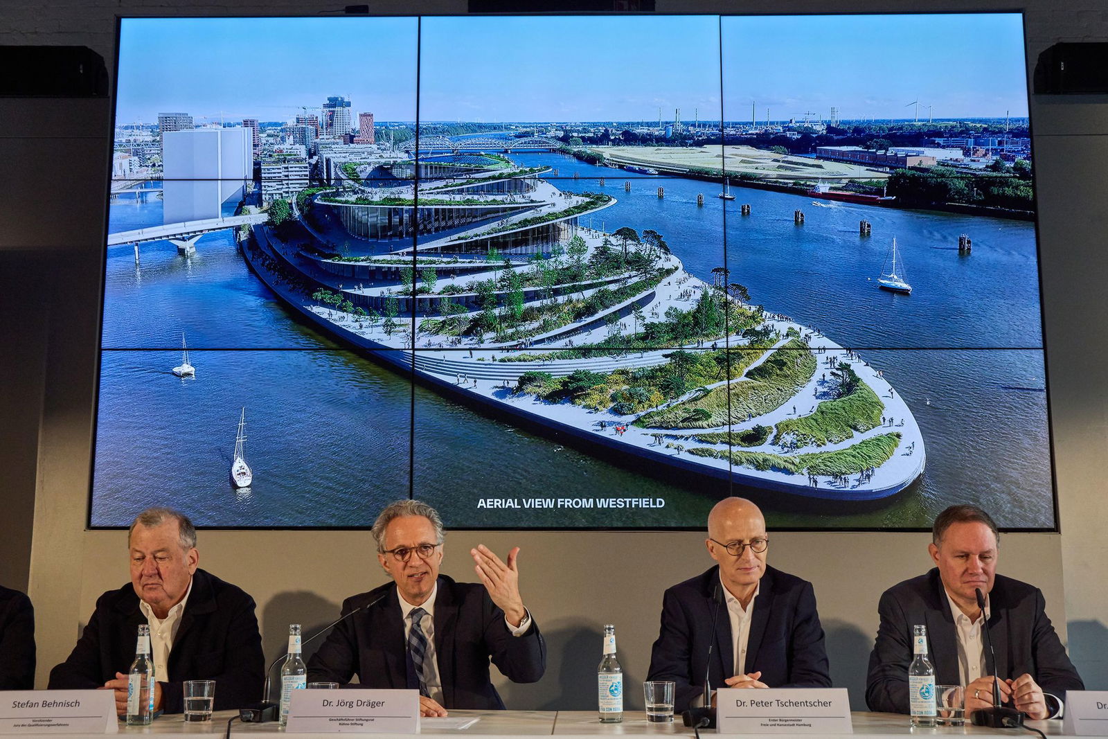 So sieht das Gebäude von oben aus.