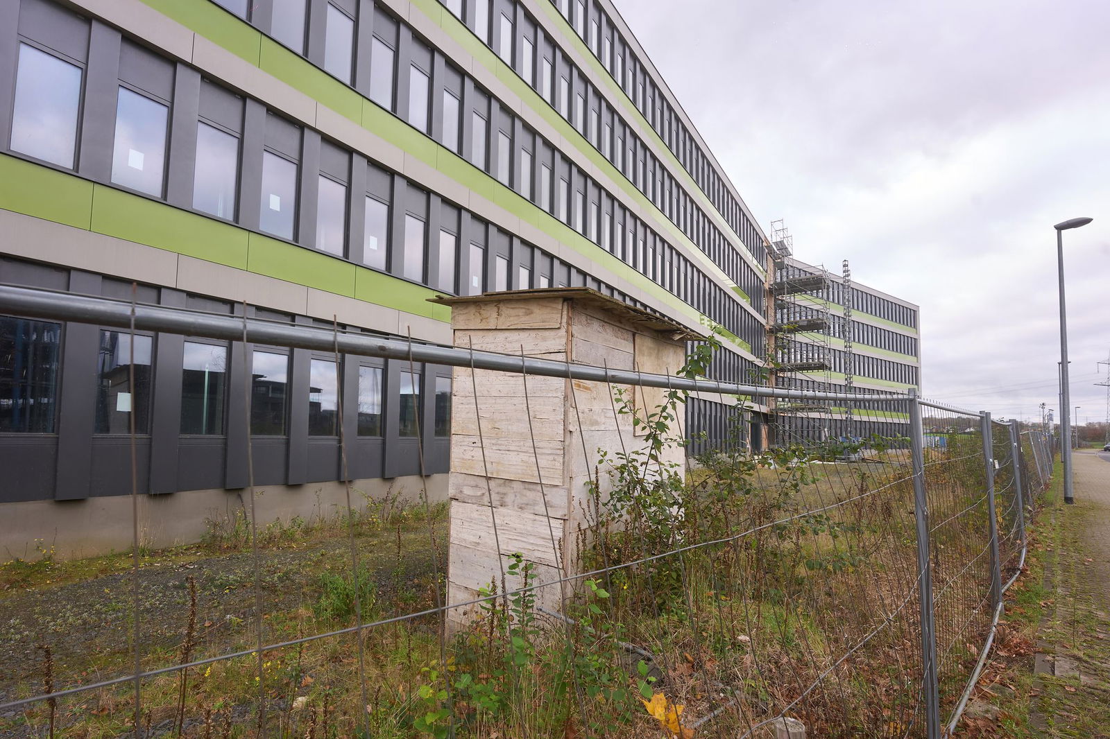 Die Bauarbeiten des Landesuntersuchungsamts ruhen. 