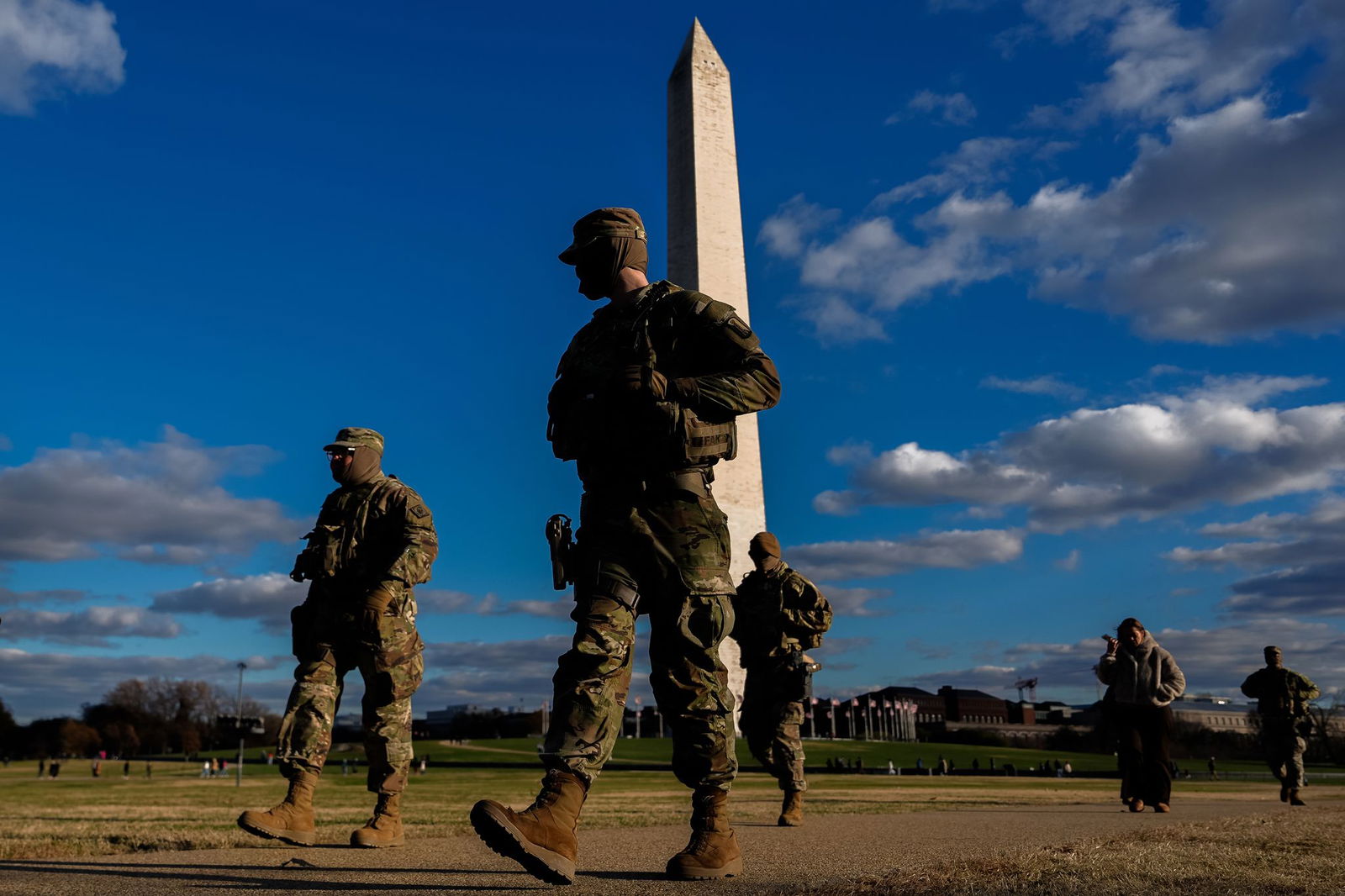 Nationalgardisten patrouillieren in der US-Hauptstadt. 