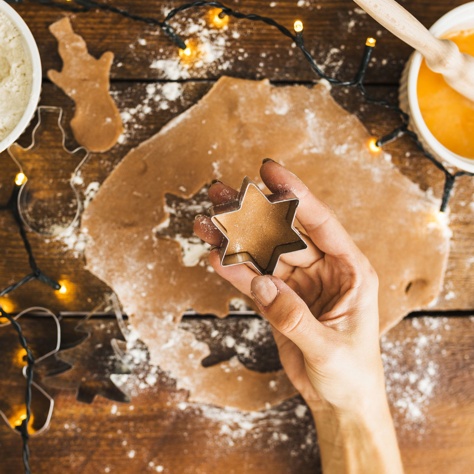 Weihnachtsbäckerei Kekse backen