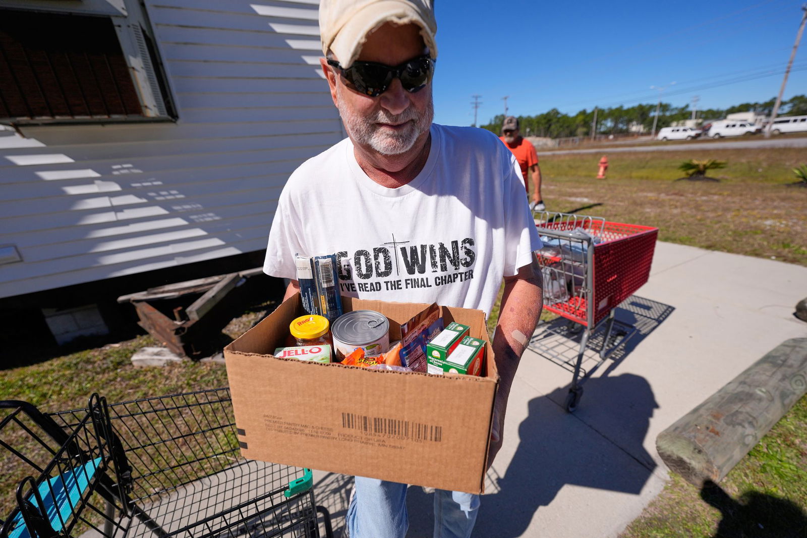 Wegen der unsicheren Lage spenden viele Amerikaner nun Lebensmittel - wie hier im Bundesstaat Missouri. (Archivbild)