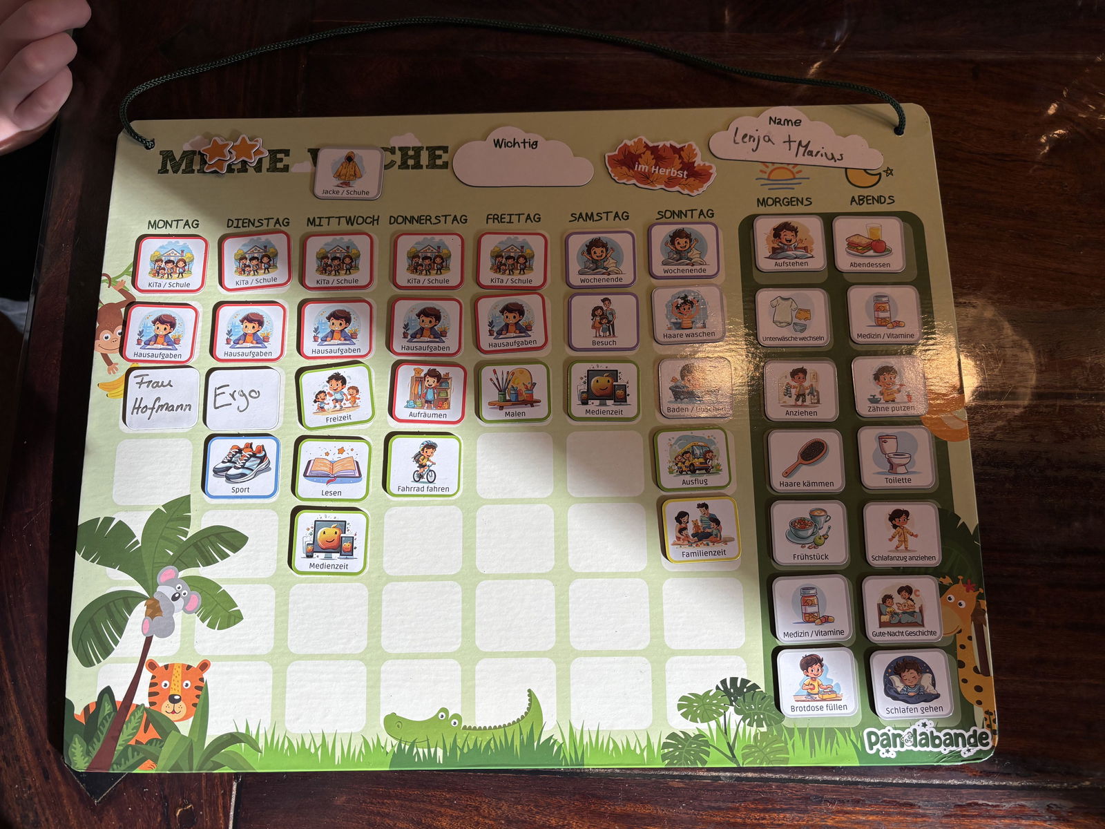 KuR Lenjas Wochenplan