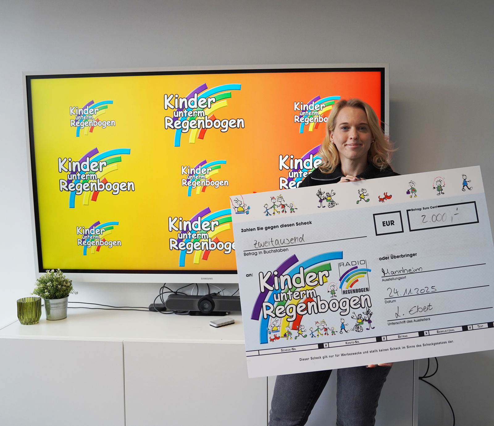 KuR Spendenübergabe Linda Ebert von Uss Sinsheim